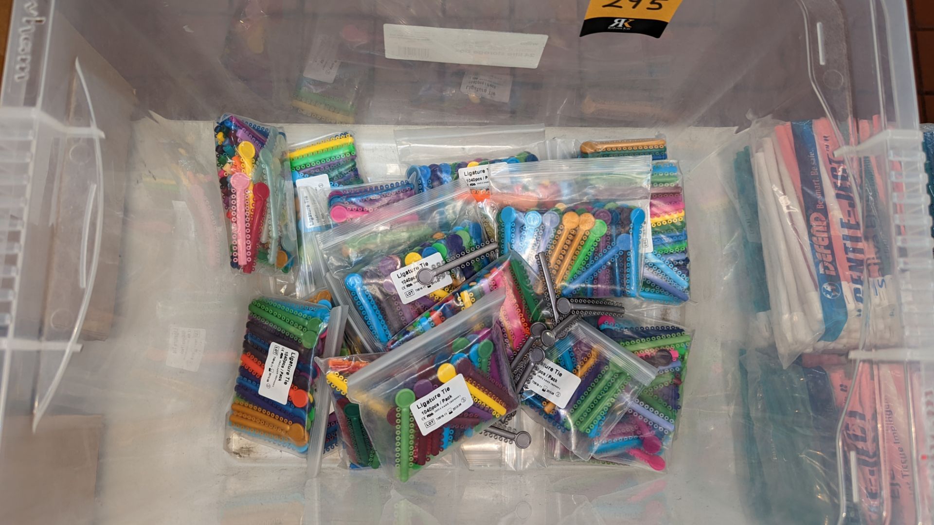 The contents of a crate of ligature ties. NB crate excluded - Image 4 of 5