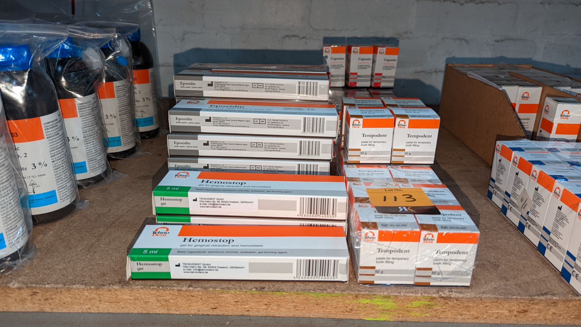 Quantity of Tempodent, Cupratin, Hemostop & Epoxidin product - 49 boxes in total - Image 2 of 5