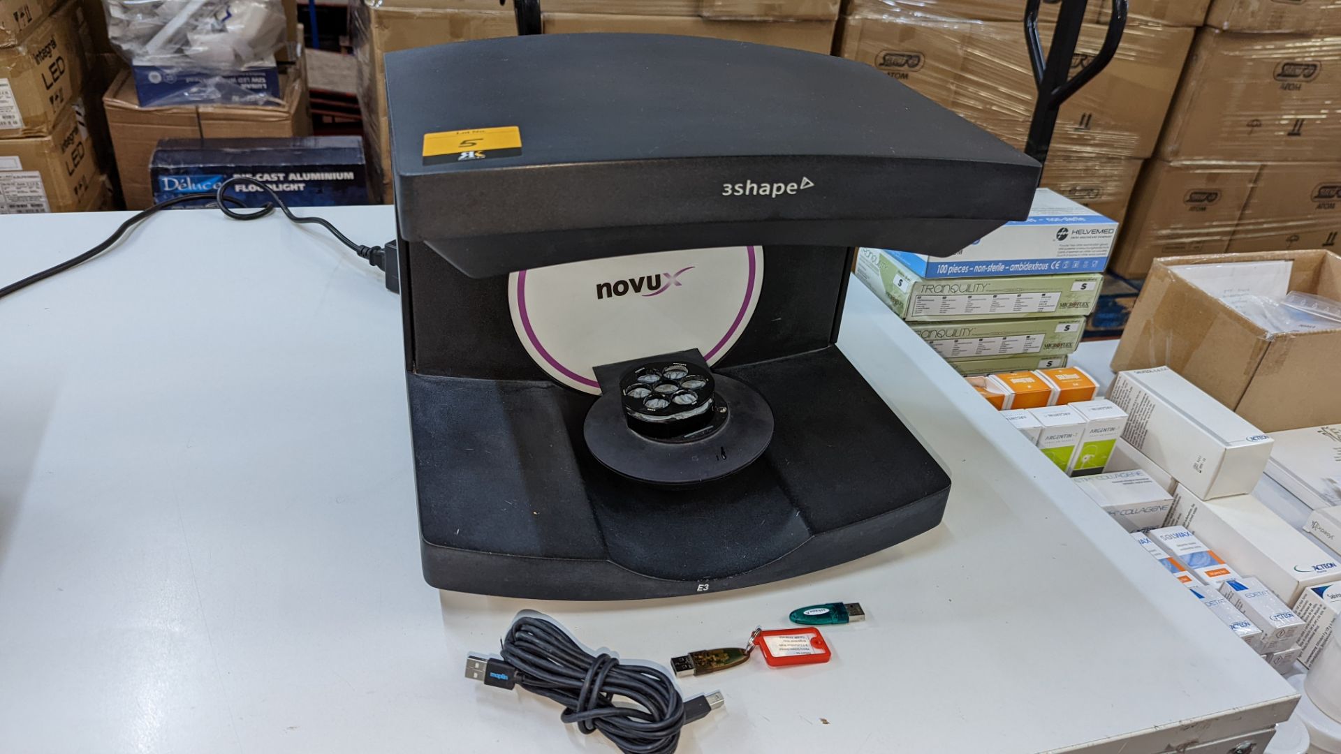 3Shape Novux E3 lab scanner.