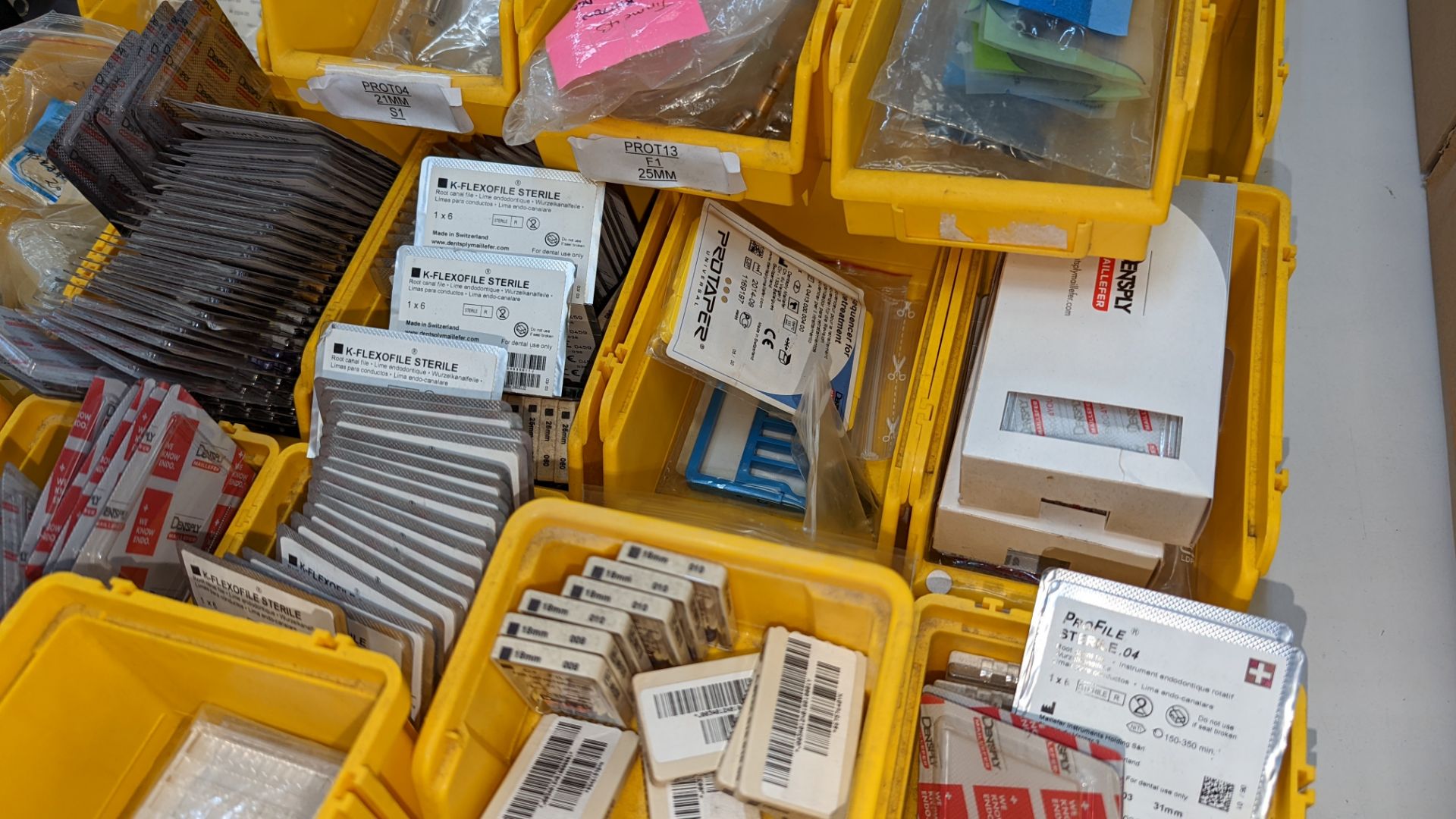 Approximately 30 yellow crates & their contents of assorted dental consumables - Image 9 of 14