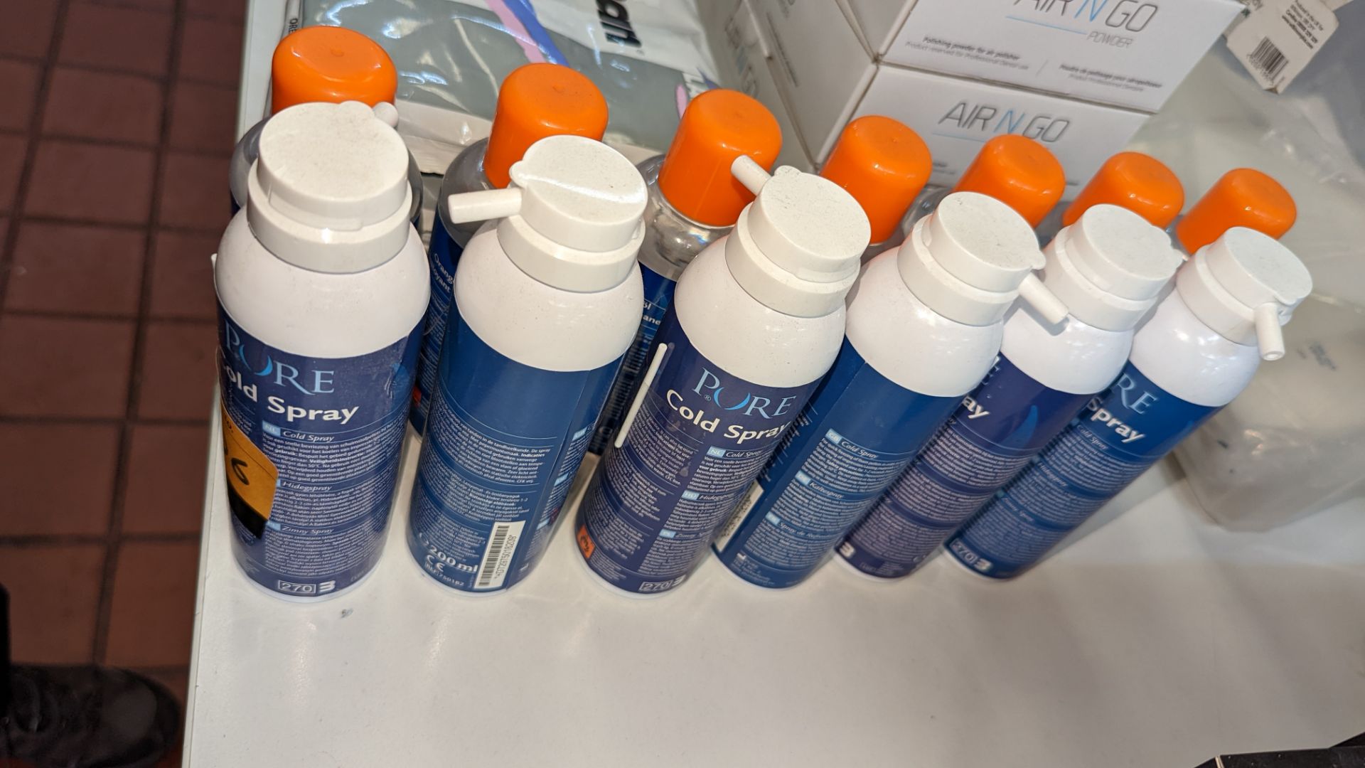 Mixed lot of consumables comprising bottles of orange oil cleaner, cold spray, chromatic alginate, W - Image 4 of 10