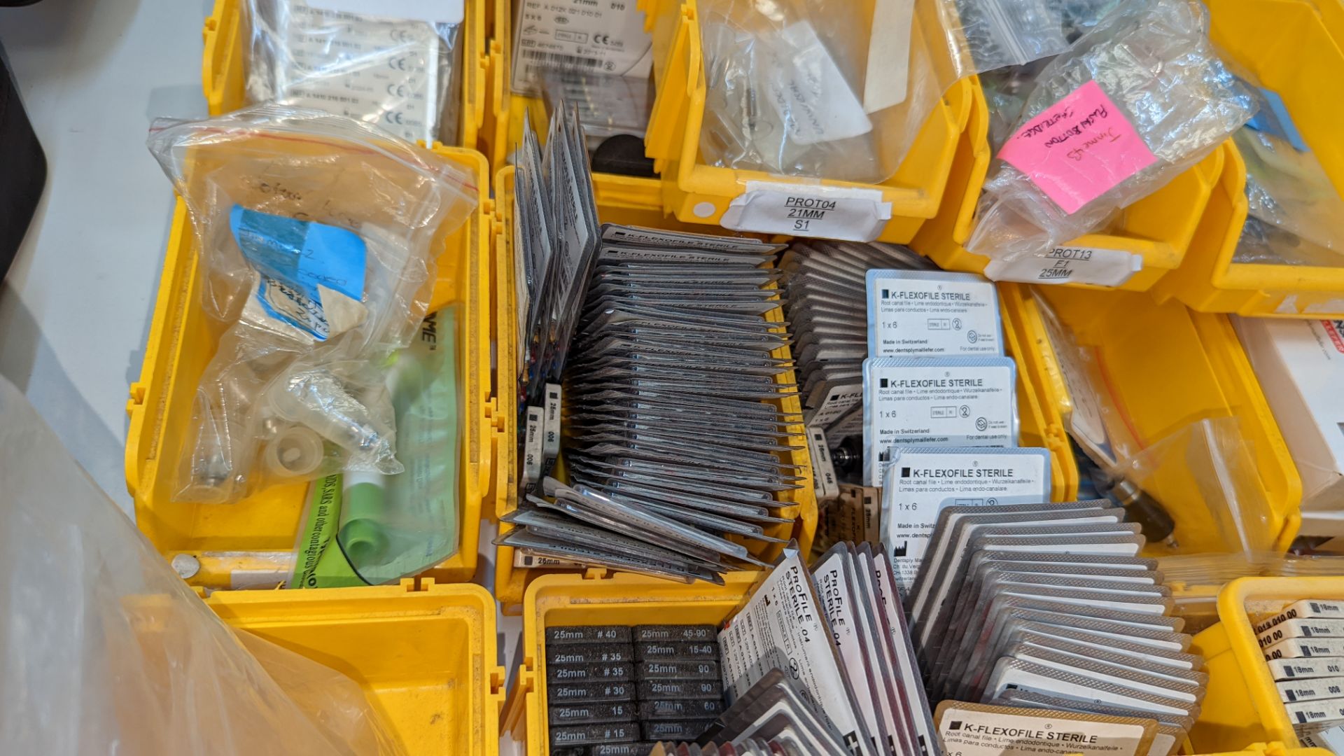 Approximately 30 yellow crates & their contents of assorted dental consumables - Image 8 of 14