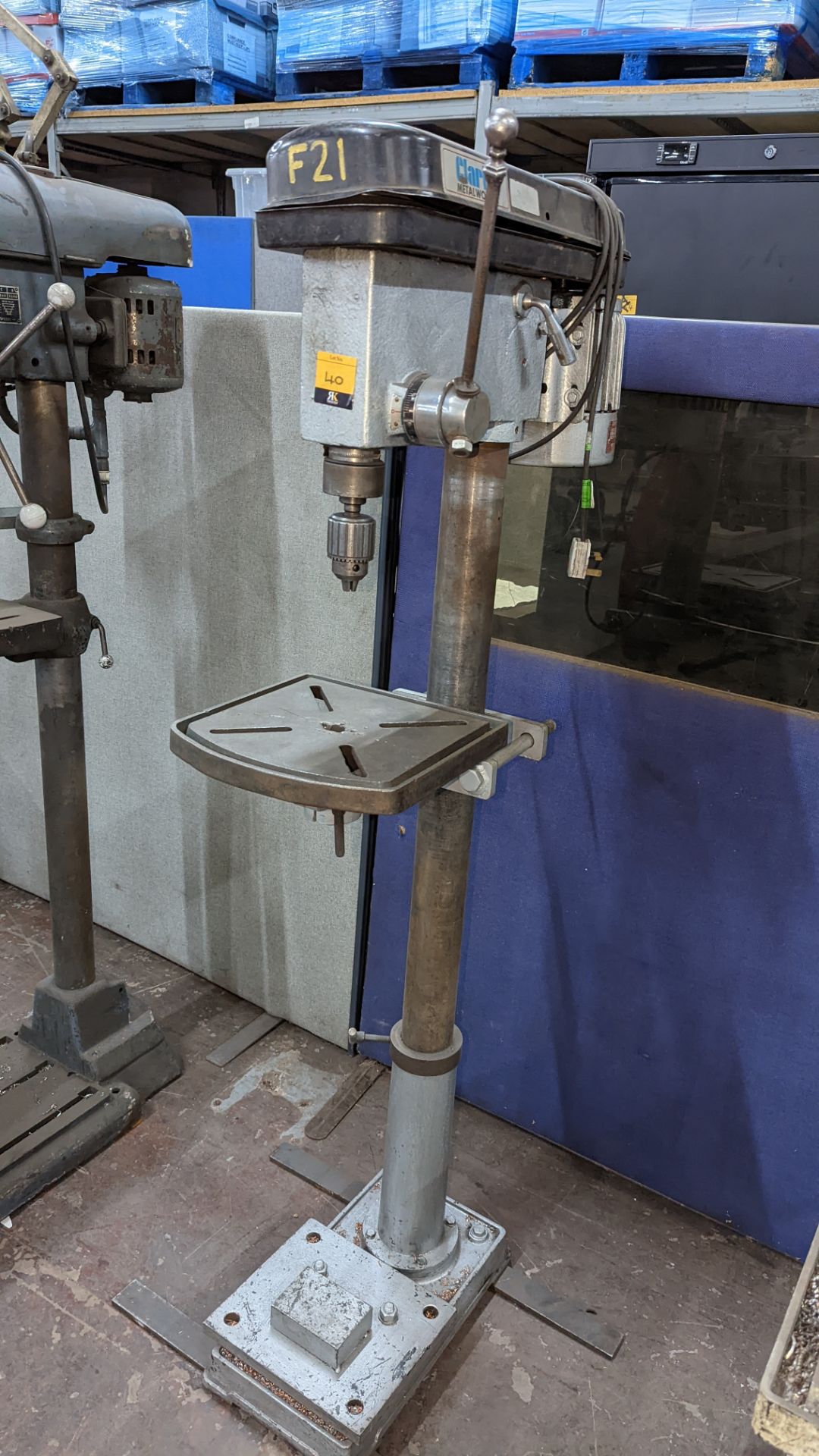 Clarke metalworker floor standing pillar drill