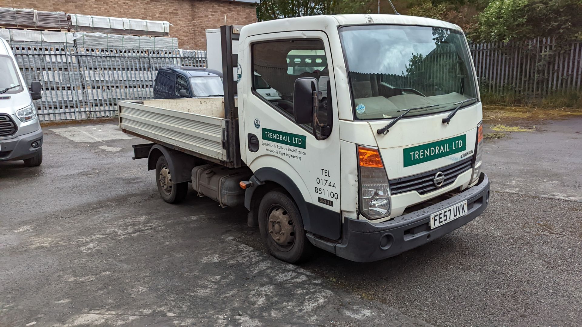 FE57 UVK Nissan Cabstar 34.11 S/C SWB 3.1m dropside, 5 speed manual gearbox, 2488cc diesel engine. - Image 2 of 35