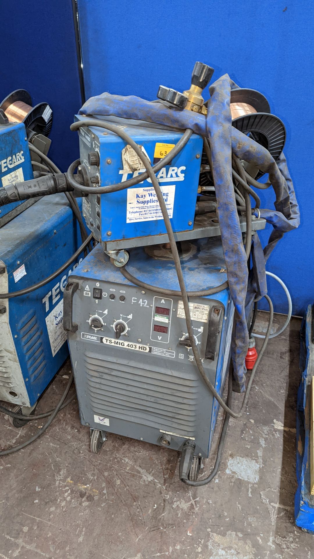 TEC arc welder model TS-MIG403HD plus model F41GO wire feed