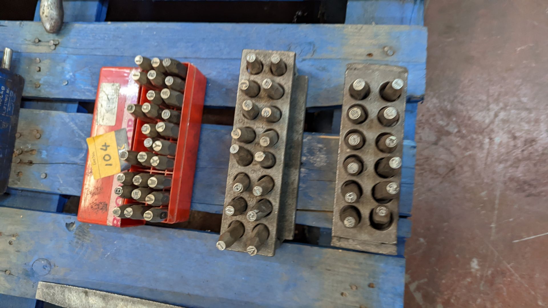 3 cases & their contents of punch tooling