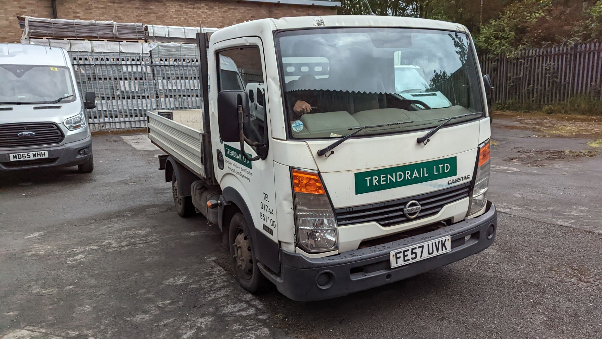FE57 UVK Nissan Cabstar 34.11 S/C SWB 3.1m dropside, 5 speed manual gearbox, 2488cc diesel engine. - Image 3 of 35