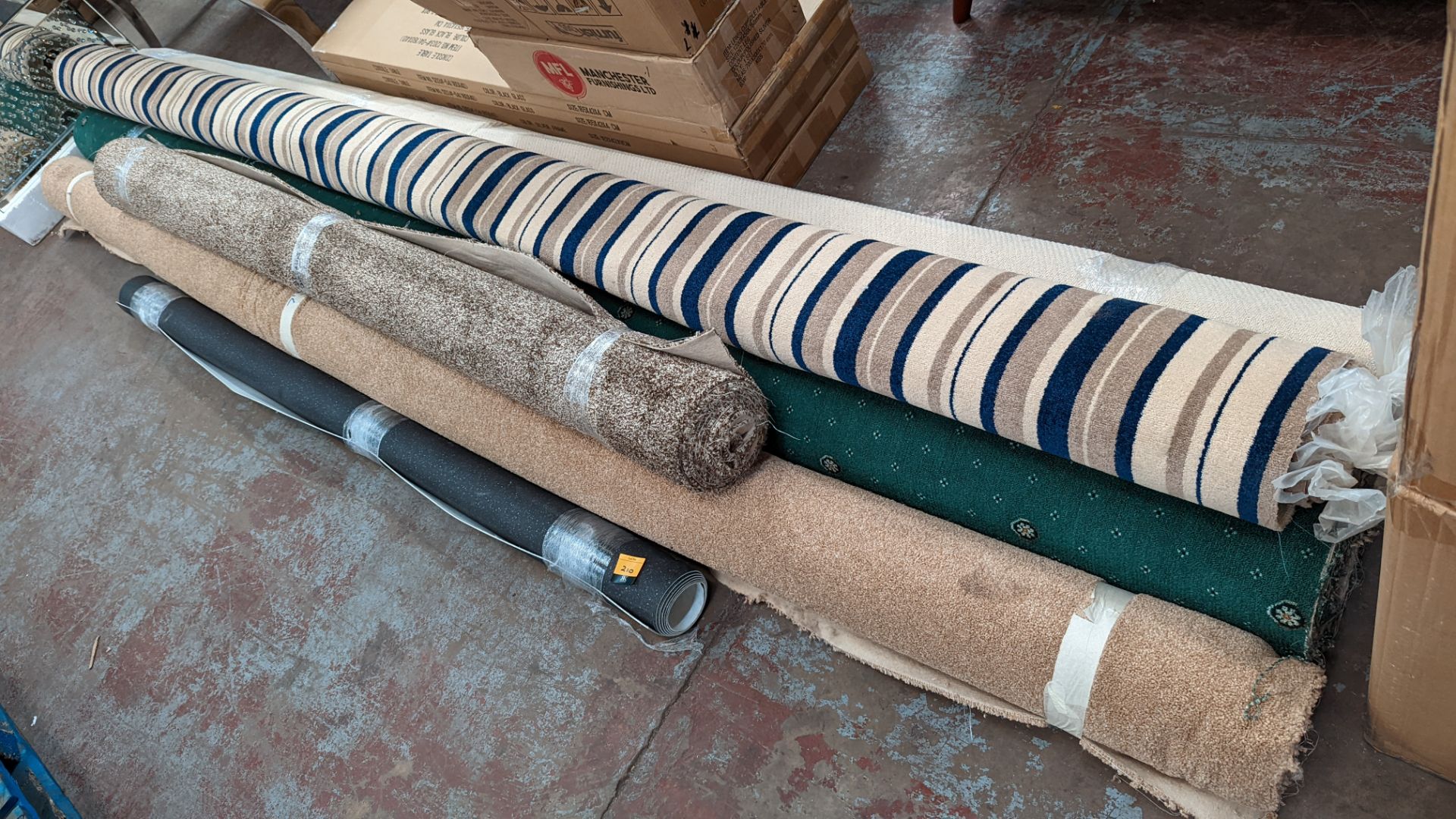 6 part rolls of carpet & other flooring - Image 9 of 12