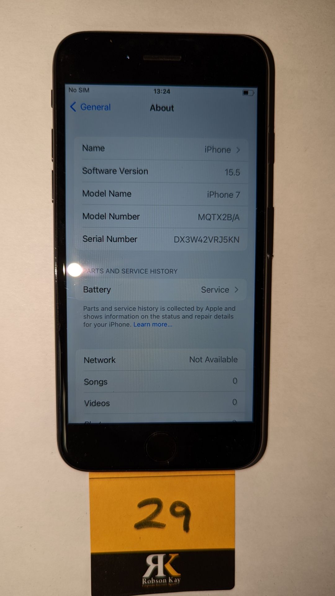 Apple iPhone 7, 32GB capacity, model A1778. No ancillaries or accessories - Image 10 of 11