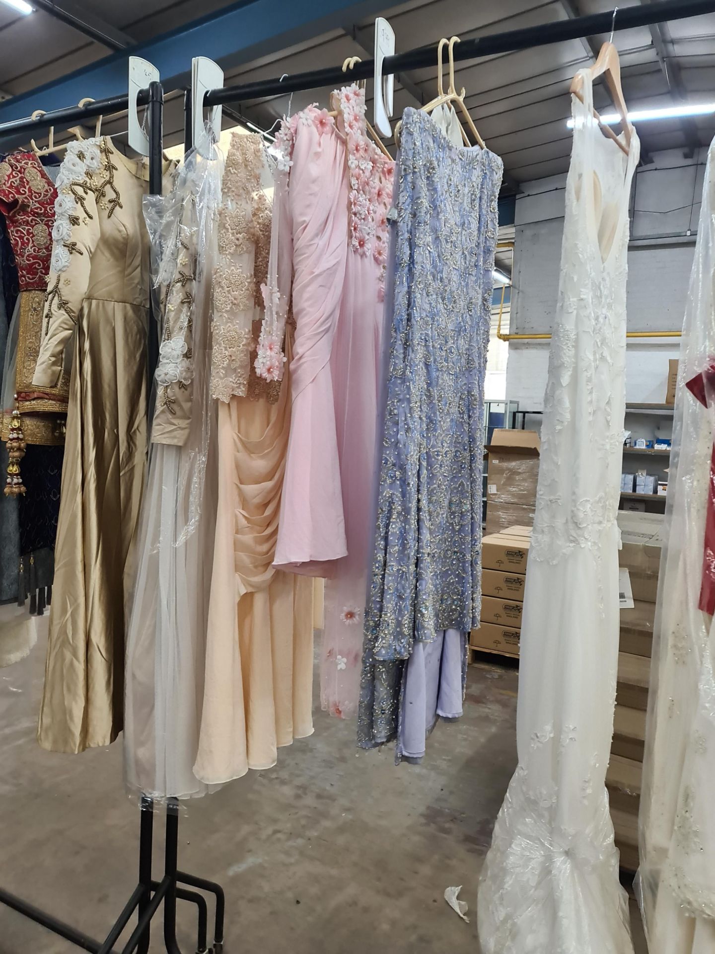 Large quantity of Asian wedding/partywear. This lot comprises the total residual stock-in-trade fro - Image 14 of 60