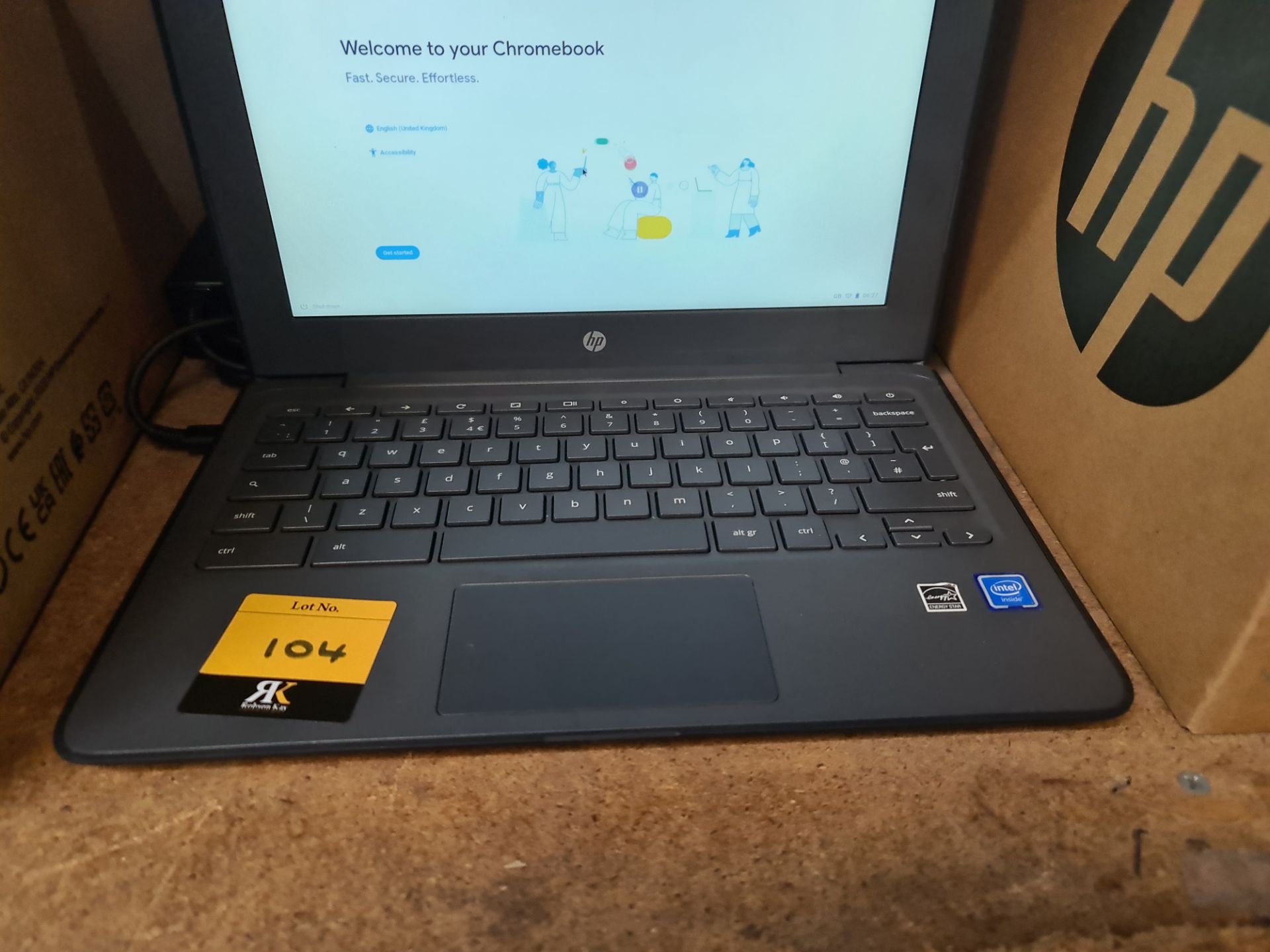 HP Chromebook notebook computer model G6 EE with Intel Celeron N3350 CPU @ 1.1GHz, 4GB RAM. Include - Image 2 of 5