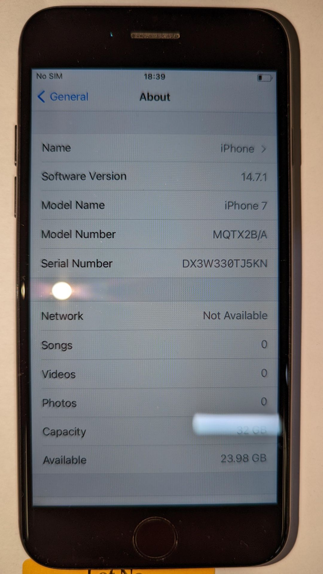 Apple iPhone 7, 32GB capacity, model A1778. No ancillaries or accessories - Image 4 of 12