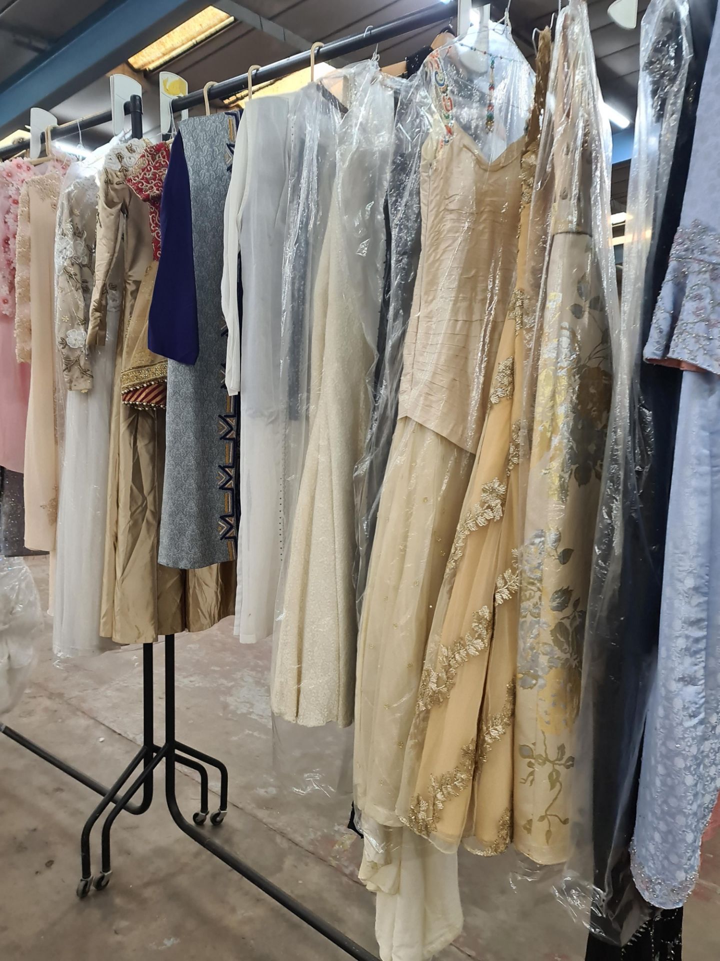 Large quantity of Asian wedding/partywear. This lot comprises the total residual stock-in-trade fro - Image 8 of 60