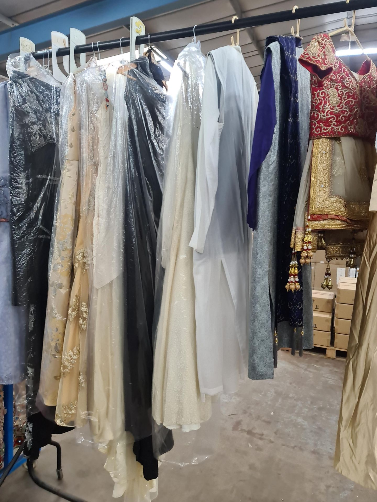 Large quantity of Asian wedding/partywear. This lot comprises the total residual stock-in-trade fro - Image 16 of 60