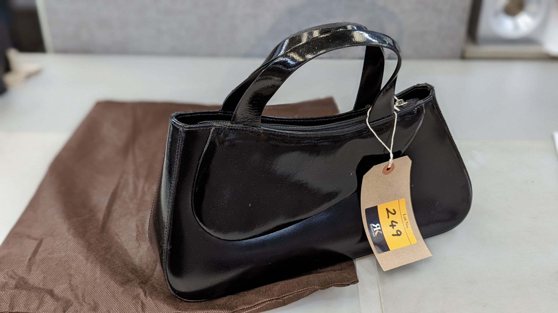 Francesco Biasia black leather handbag