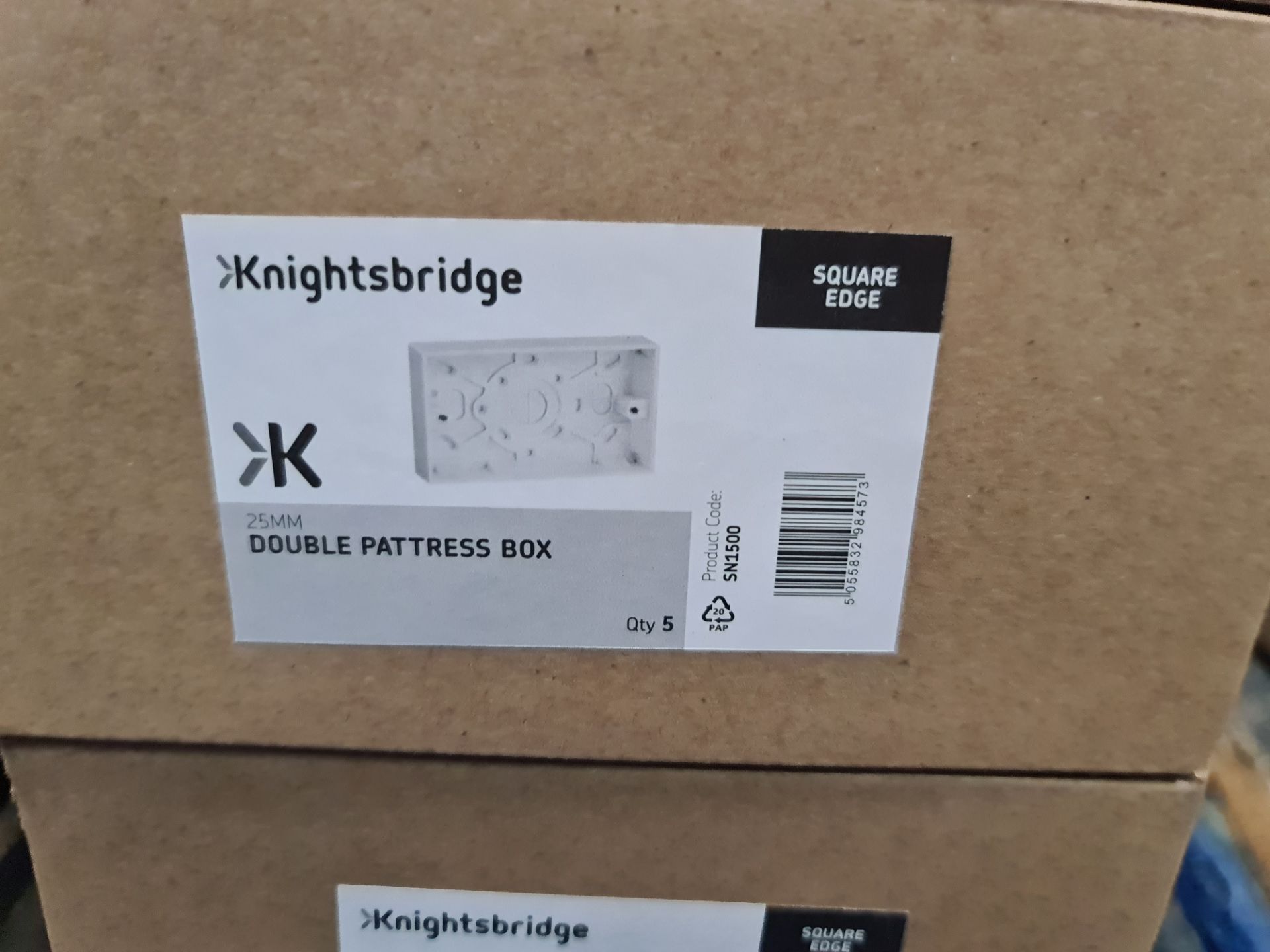 6 boxes of Knightsbridge pattress boxes