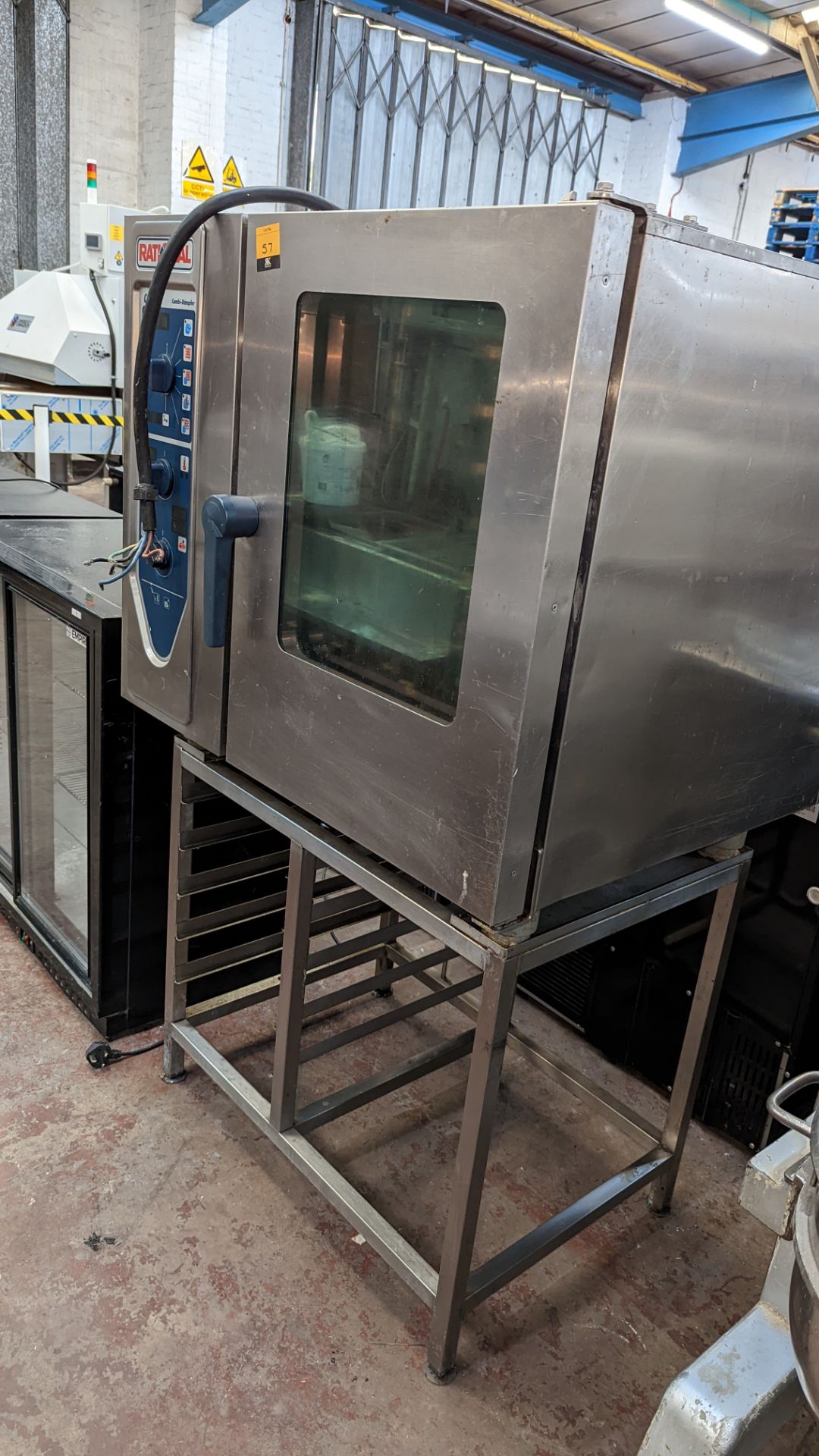 Rational combi-dampfer 6-grid oven on dedicated stand - Image 2 of 8