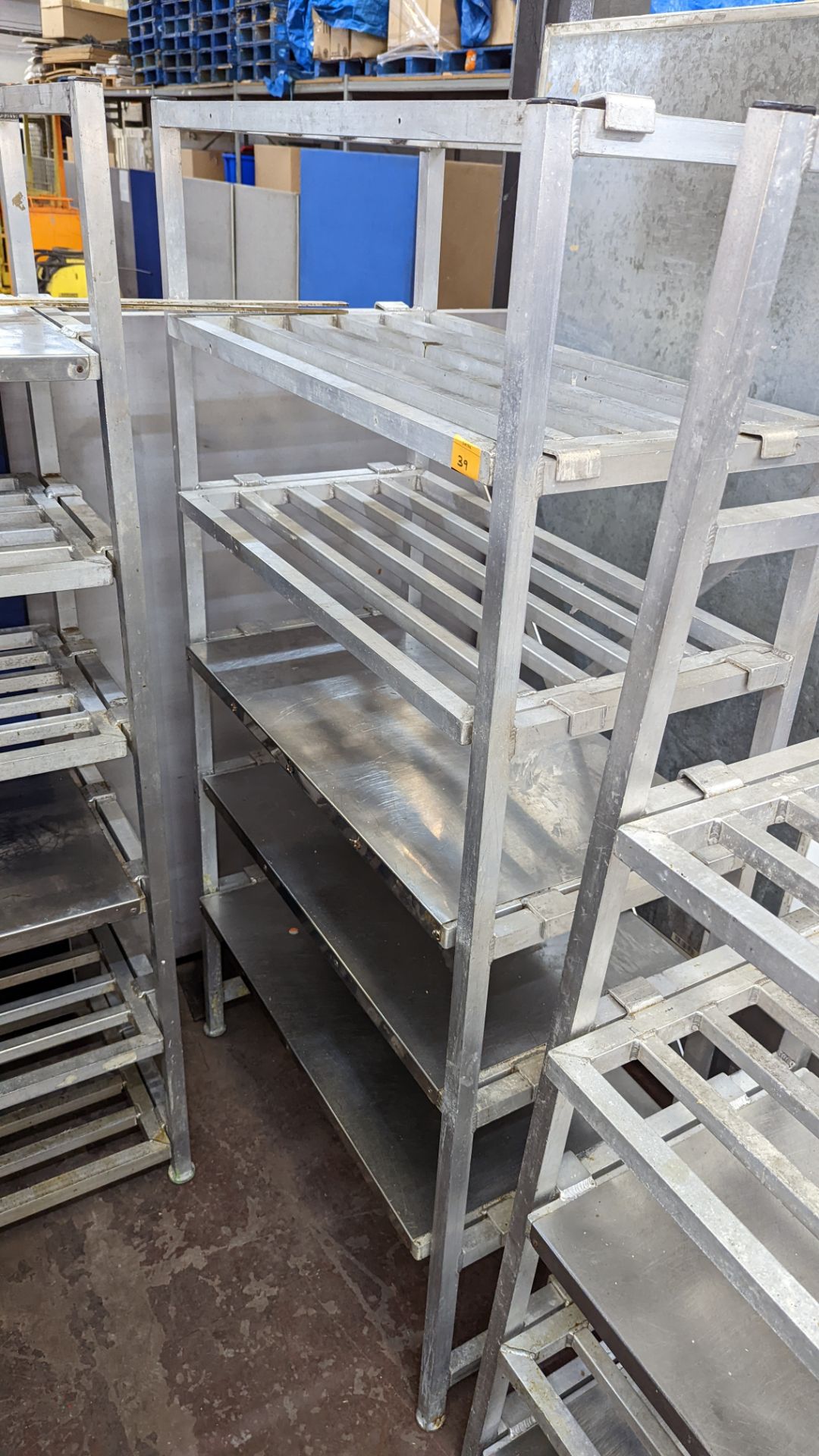 2 bays of cold store racking, each being approx. 99cm wide plus a total of 16 shelves for use with s - Image 2 of 5