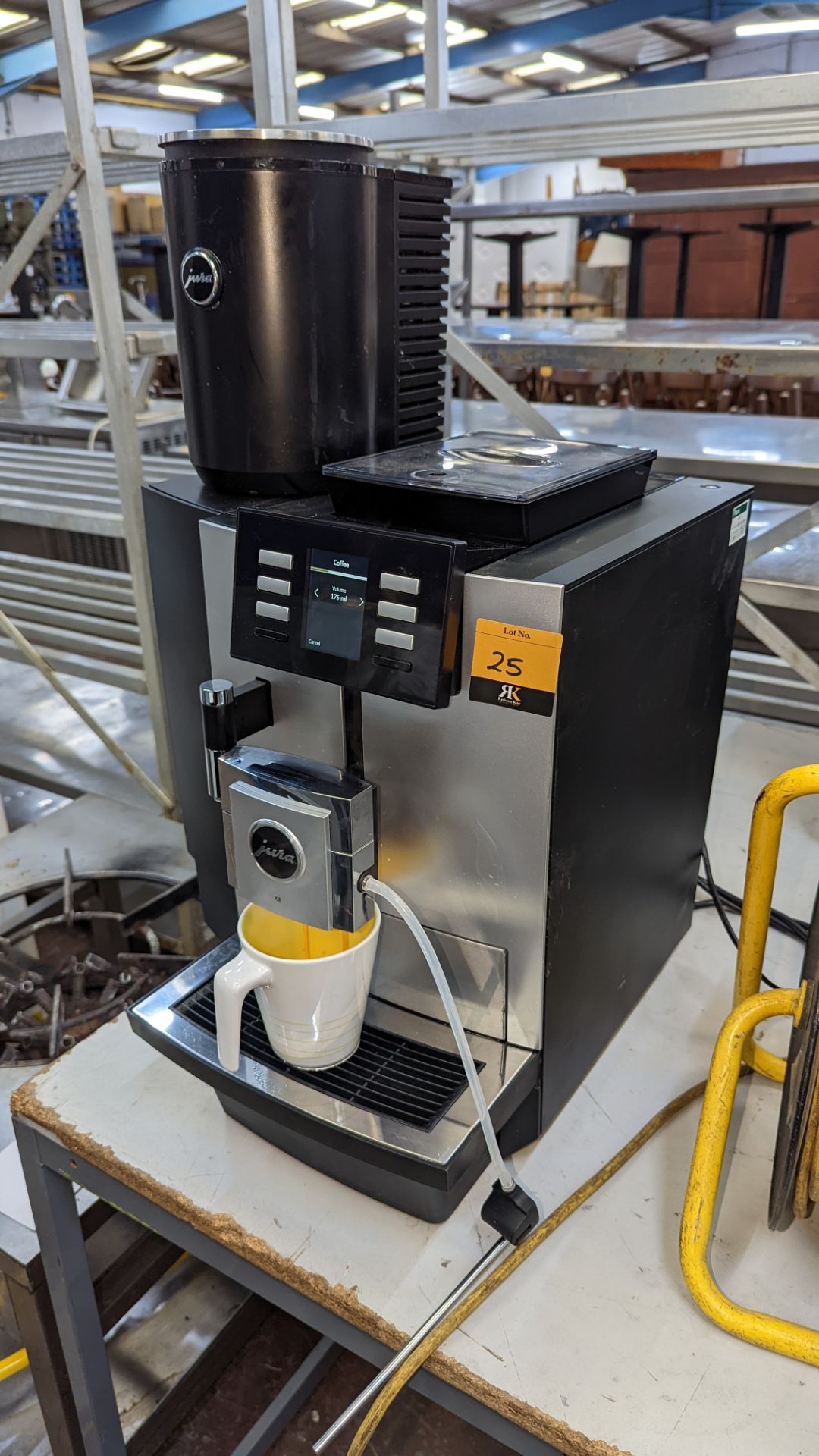 Jura X8 commercial bean-to-cup coffee machine, plus Jura Cool Control refrigerated milk accessory - Image 4 of 12