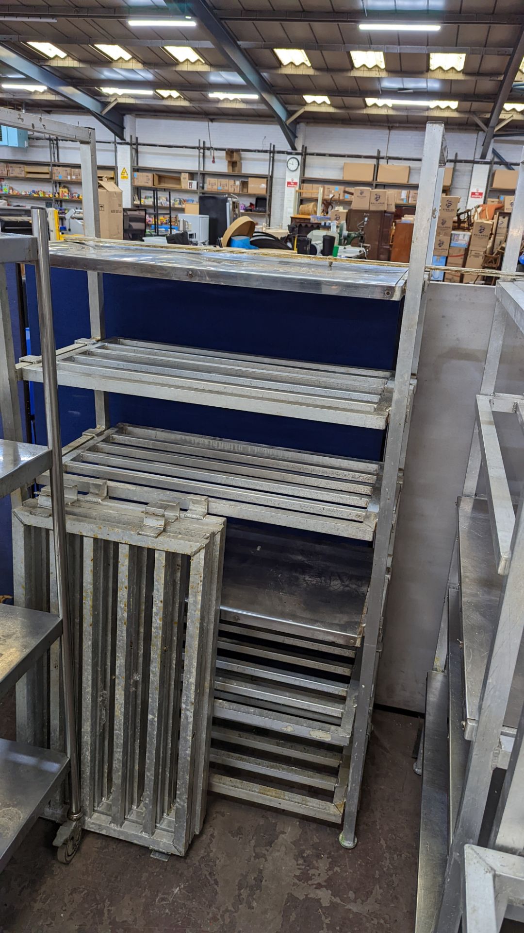 2 bays of cold store racking, each being approx. 99cm wide plus a total of 16 shelves for use with s - Image 3 of 5