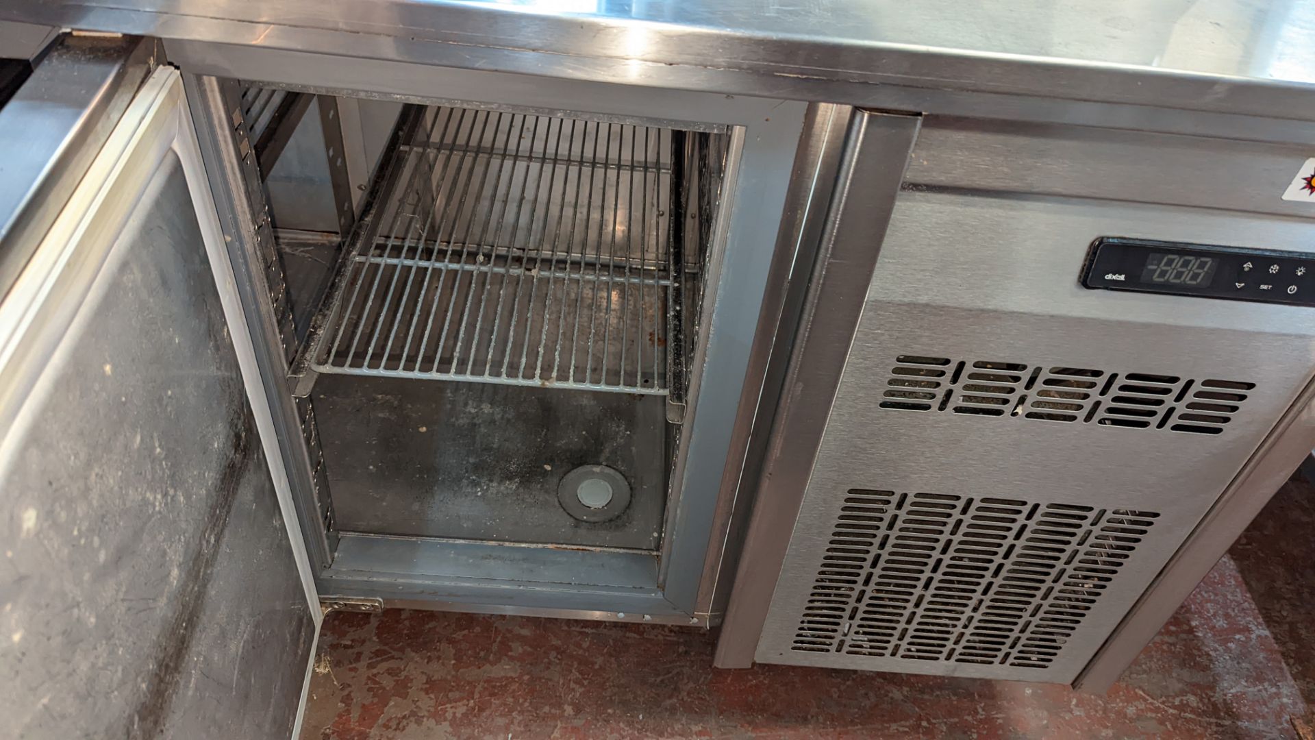 Stainless steel multi-compartment refrigerated prep cabinet - Image 4 of 6