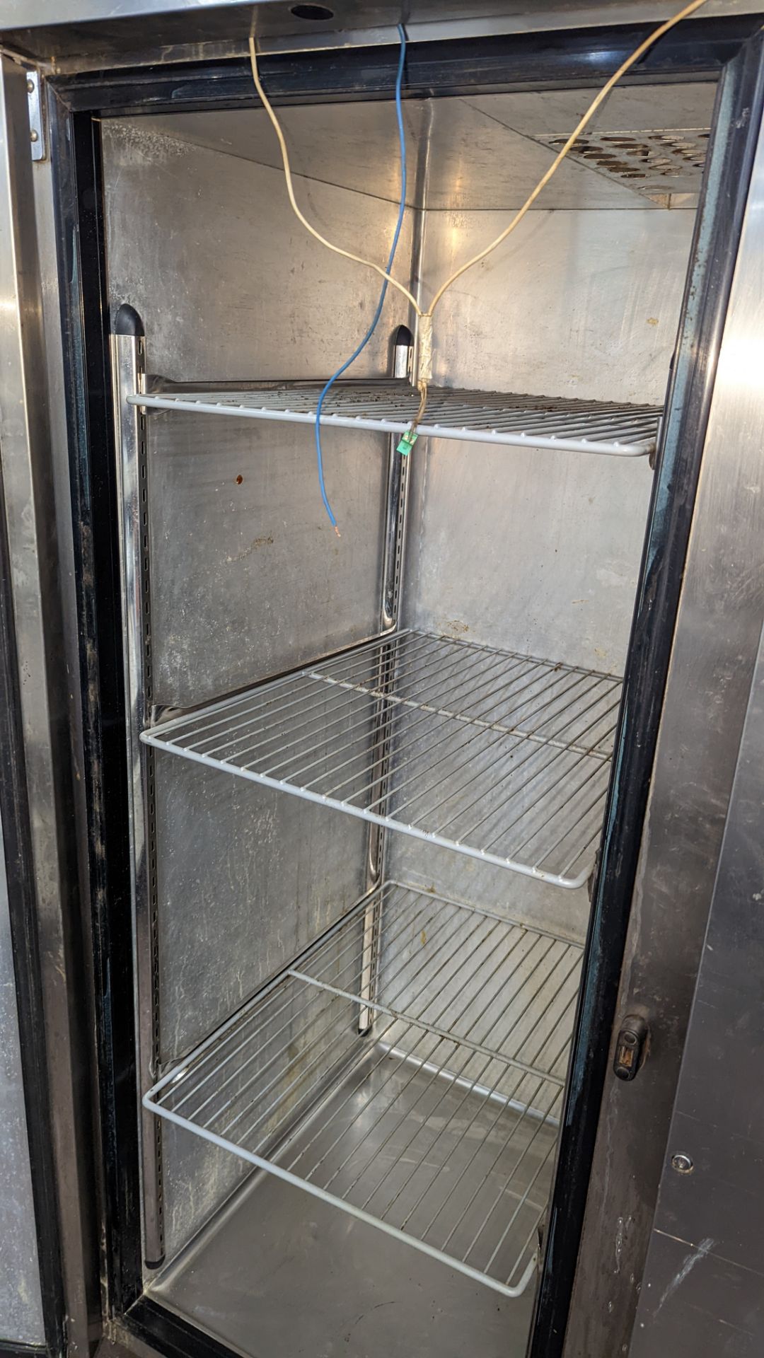 Foster large stainless steel twin door commercial fridge - Image 6 of 7