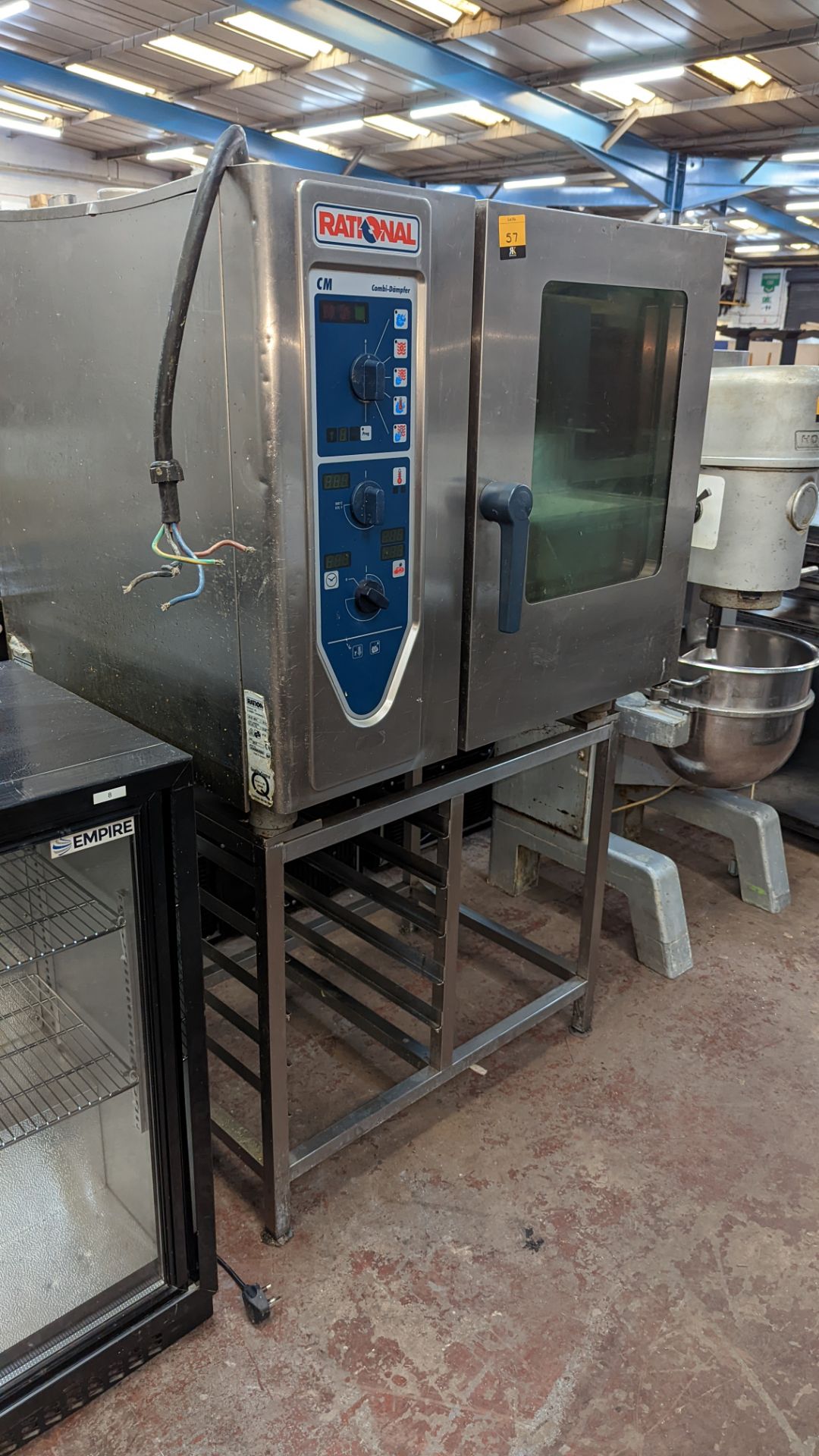 Rational combi-dampfer 6-grid oven on dedicated stand - Image 4 of 8