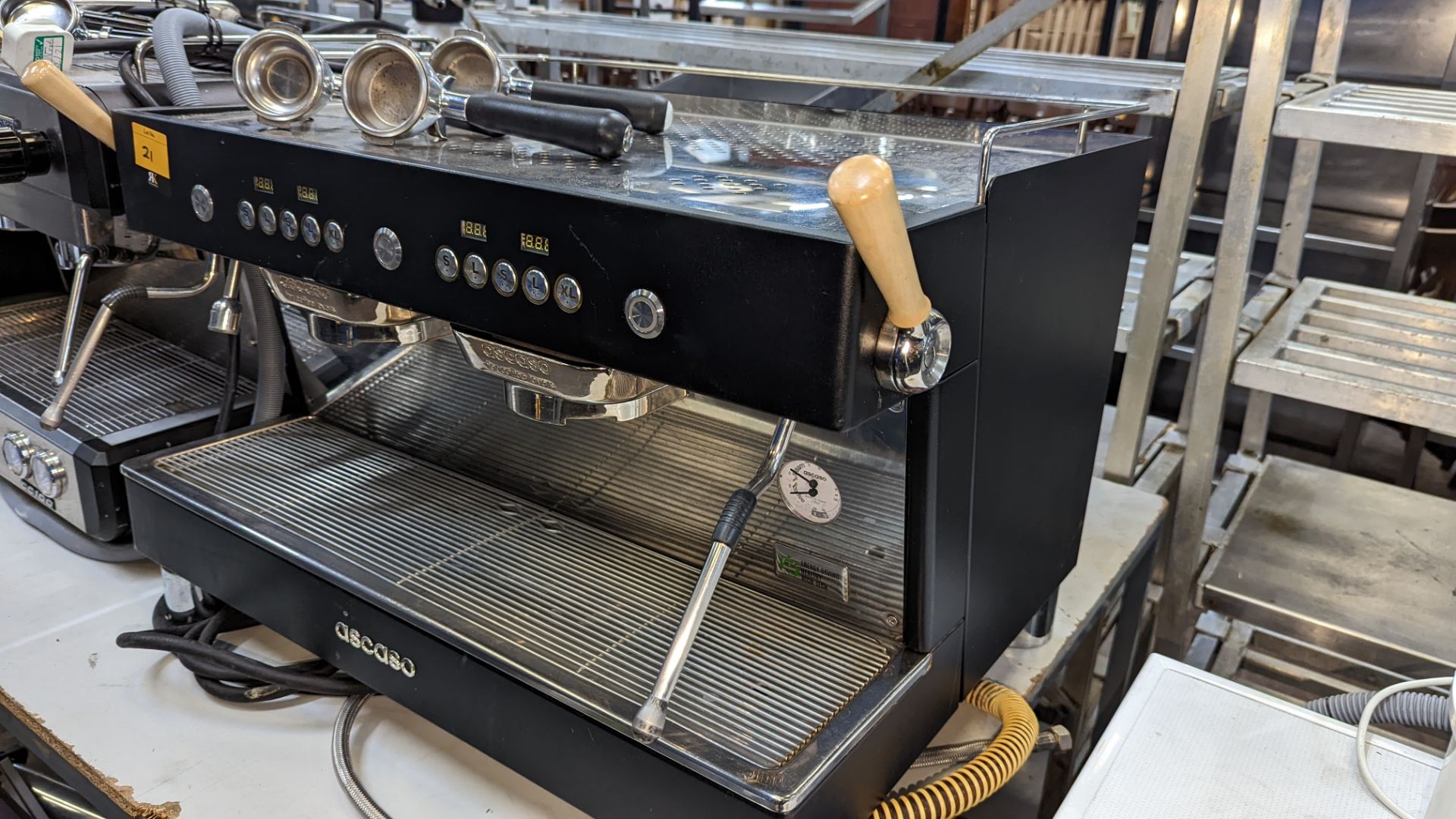 Ascaso 2 Group commercial coffee machine including ancillaries as pictured - Image 9 of 15