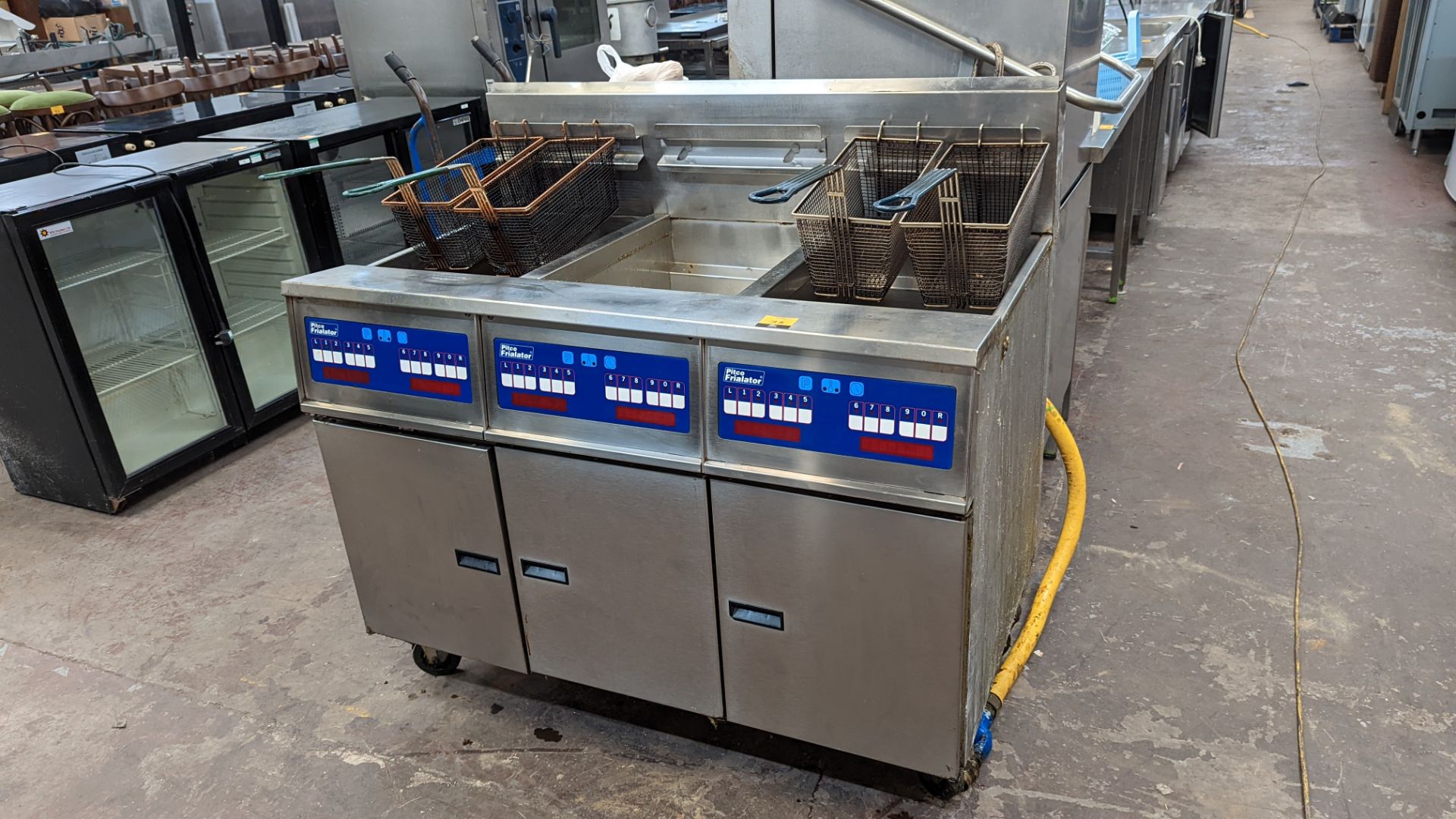 Pitco Frialator triple well deep fat fryer