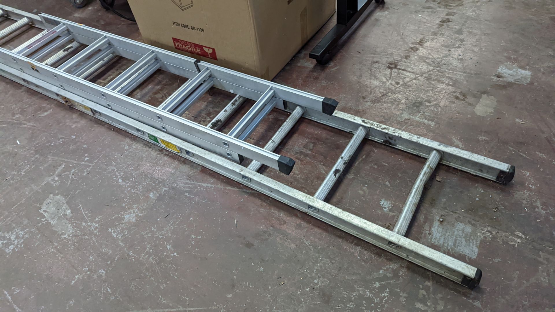 Small rung ladders plus larger single rung ladder