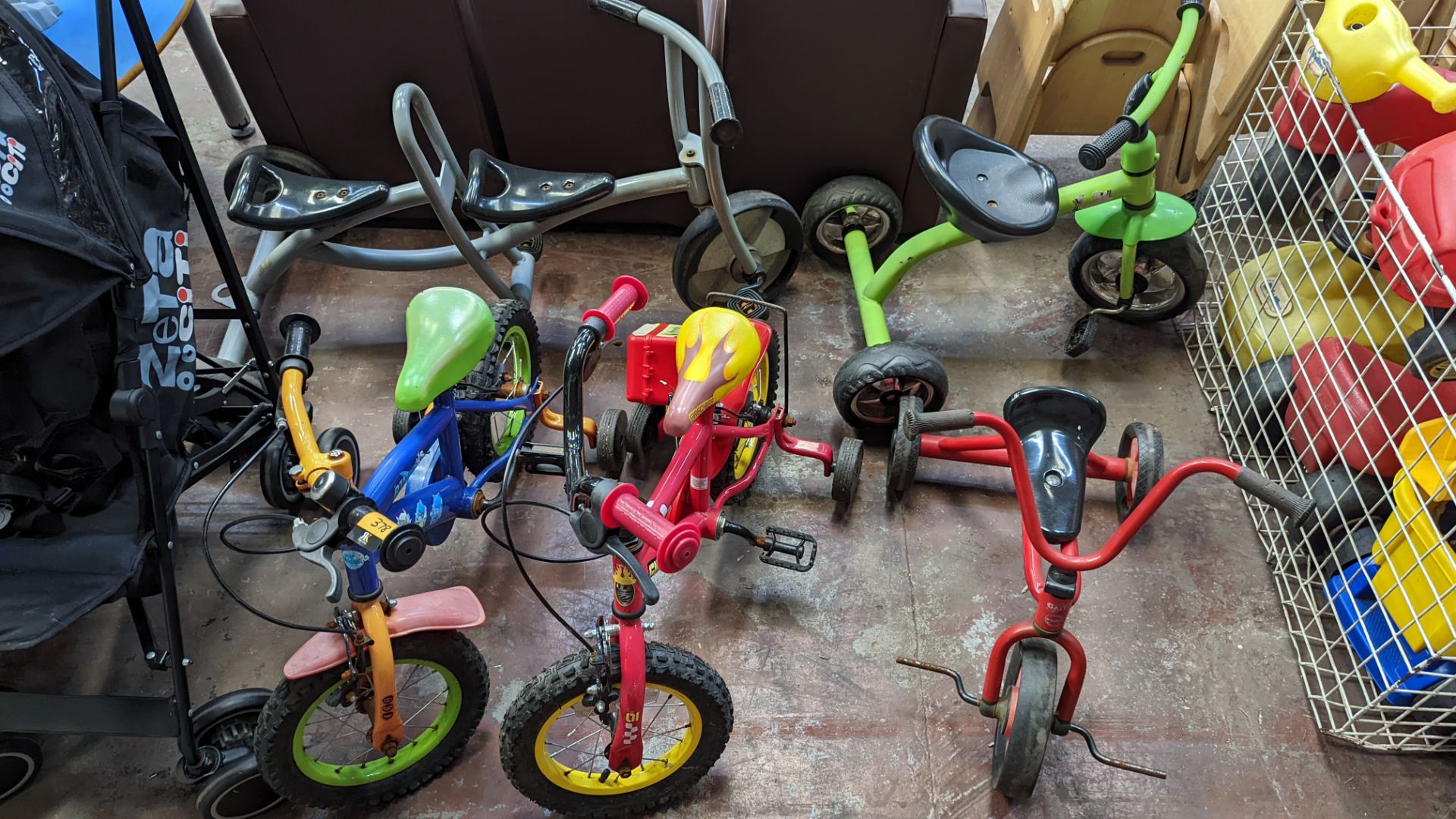 5 off children's 3-wheel bikes, including one tandem bike