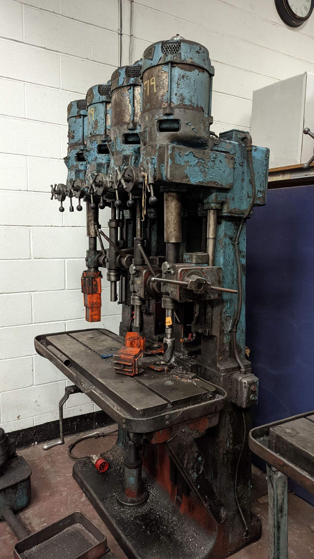 Brookhirst 4-head drill comprising steel table with 4 off Type 450/198M drill heads - Image 10 of 10