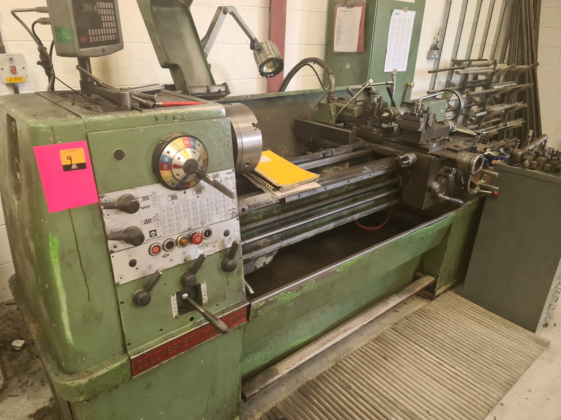 Colchester Triumph 2000 lathe with digital readout systems M-DRO including large quantity of tooling - Image 2 of 56