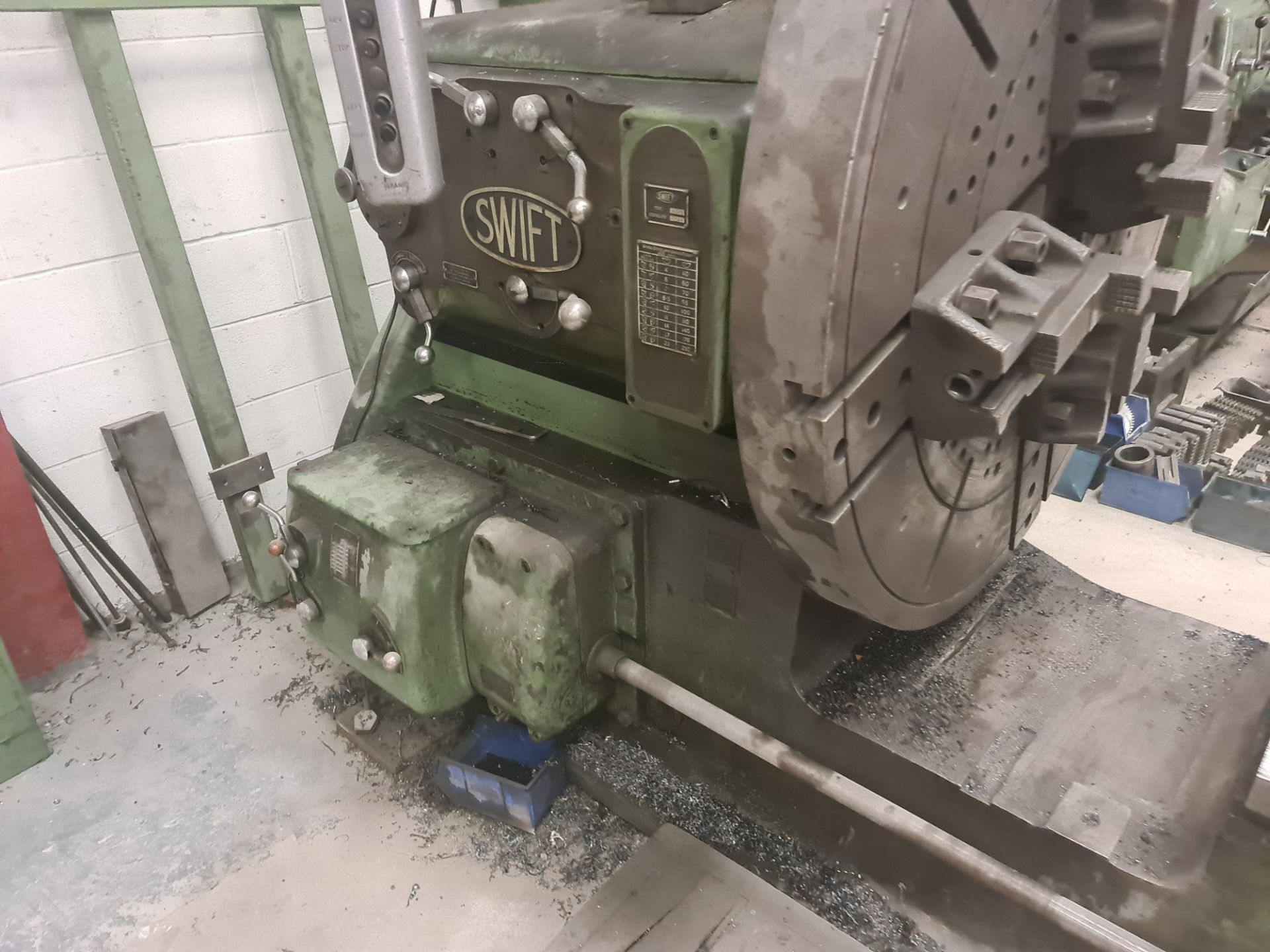 Swift type 16SV5 facing lathe fitted with Anilam Mini Wizard DRO. The power supply for this machine - Image 5 of 41