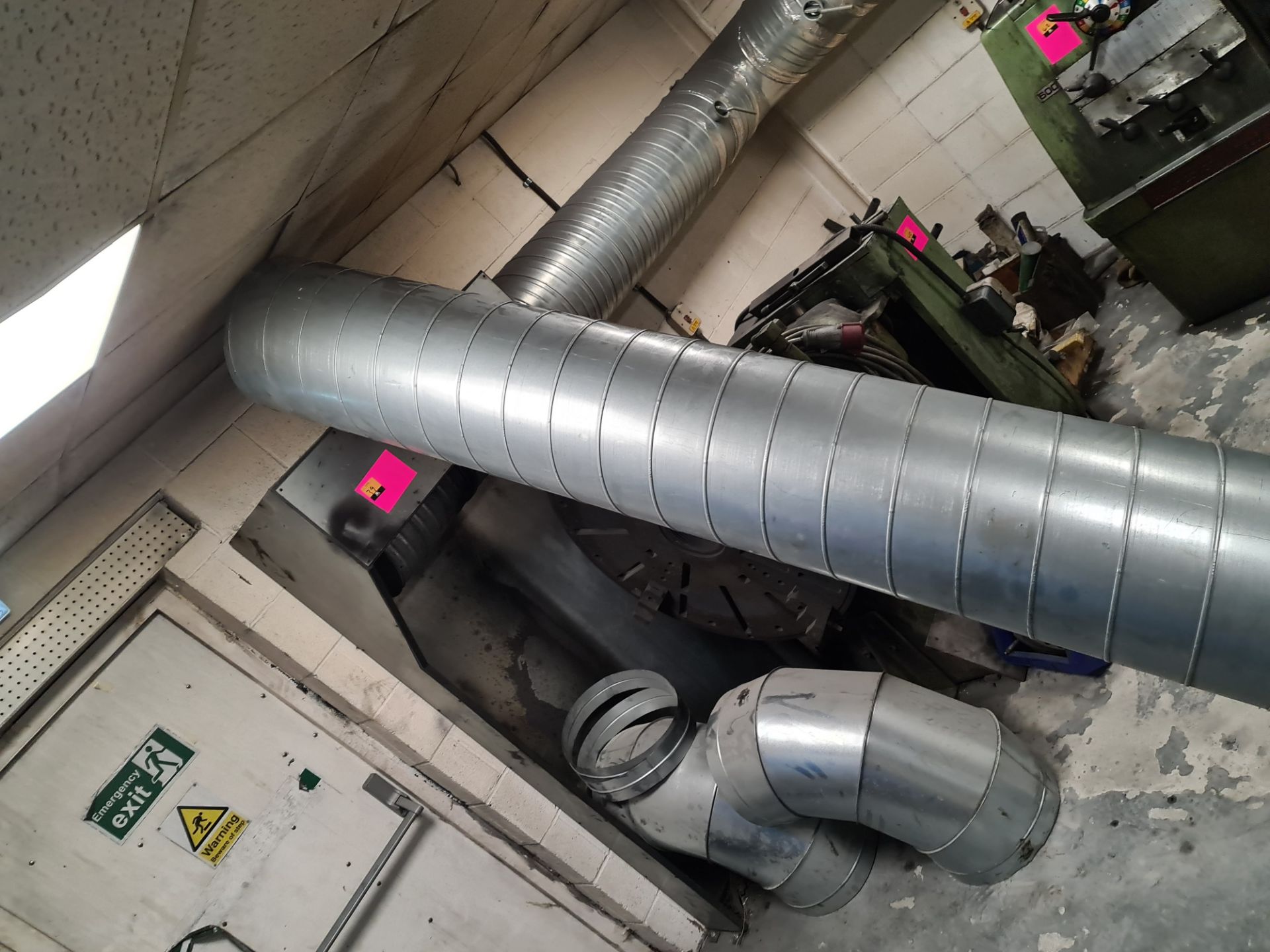 Extraction system comprising externally mounted motor & ducting, internally mounted ducting, 2 off w - Image 10 of 18