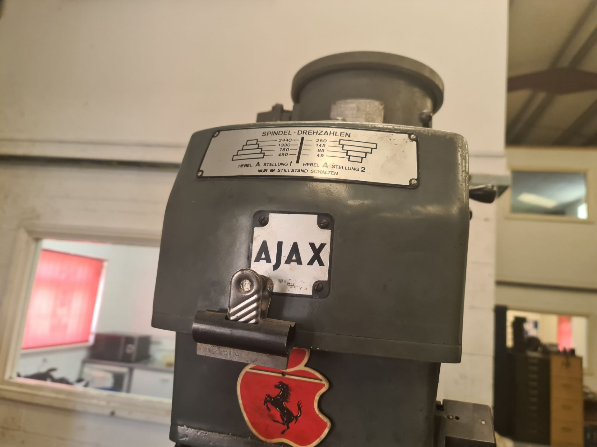 Ajax turret milling machine (type & serial number 23271 B 22260) with Sony DRO, including the 2 tabl - Image 40 of 41