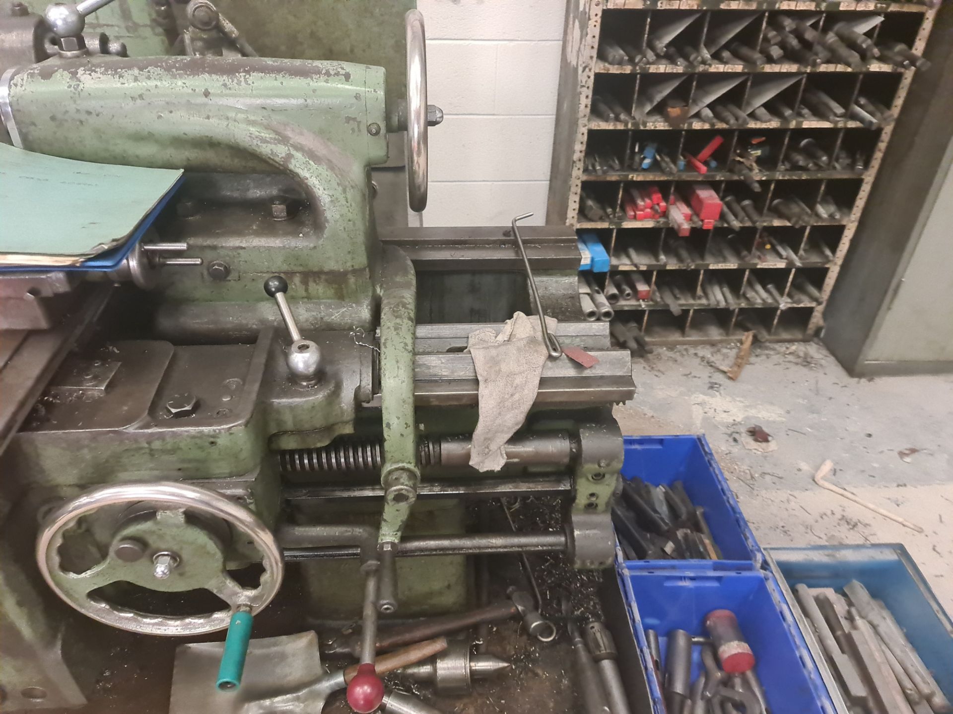 DSG type 21 gap lathe fitted with Sino DRO. Machine number 32379 6-58. This lot includes large qua - Image 7 of 39