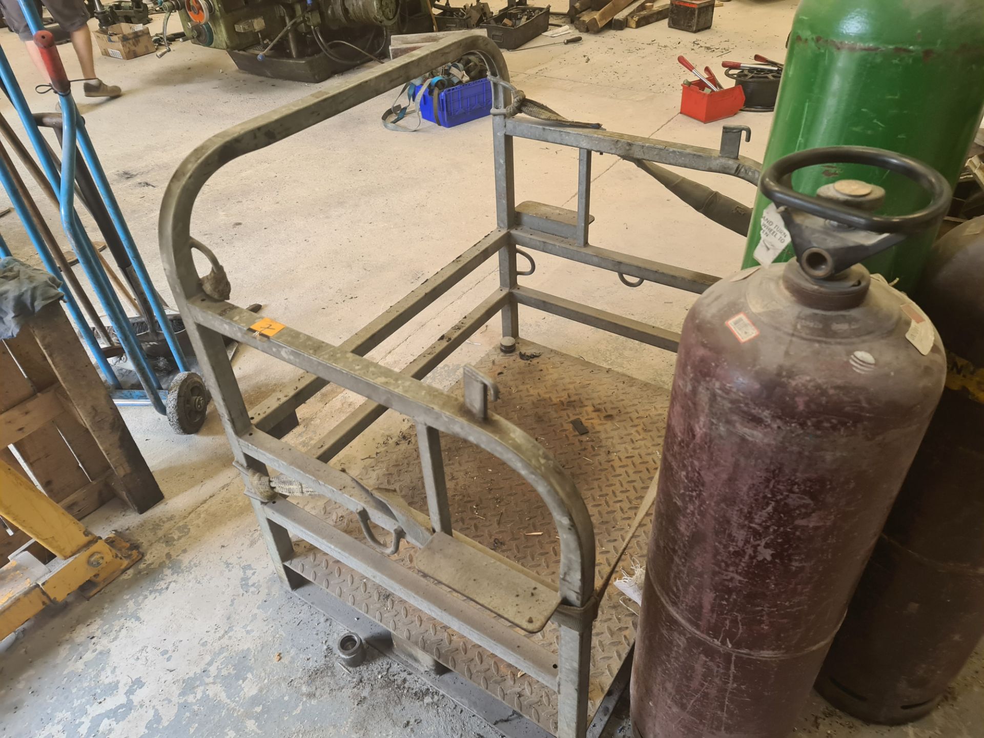 Gas bottle cage plus 5 bottles & their contents - Image 11 of 11