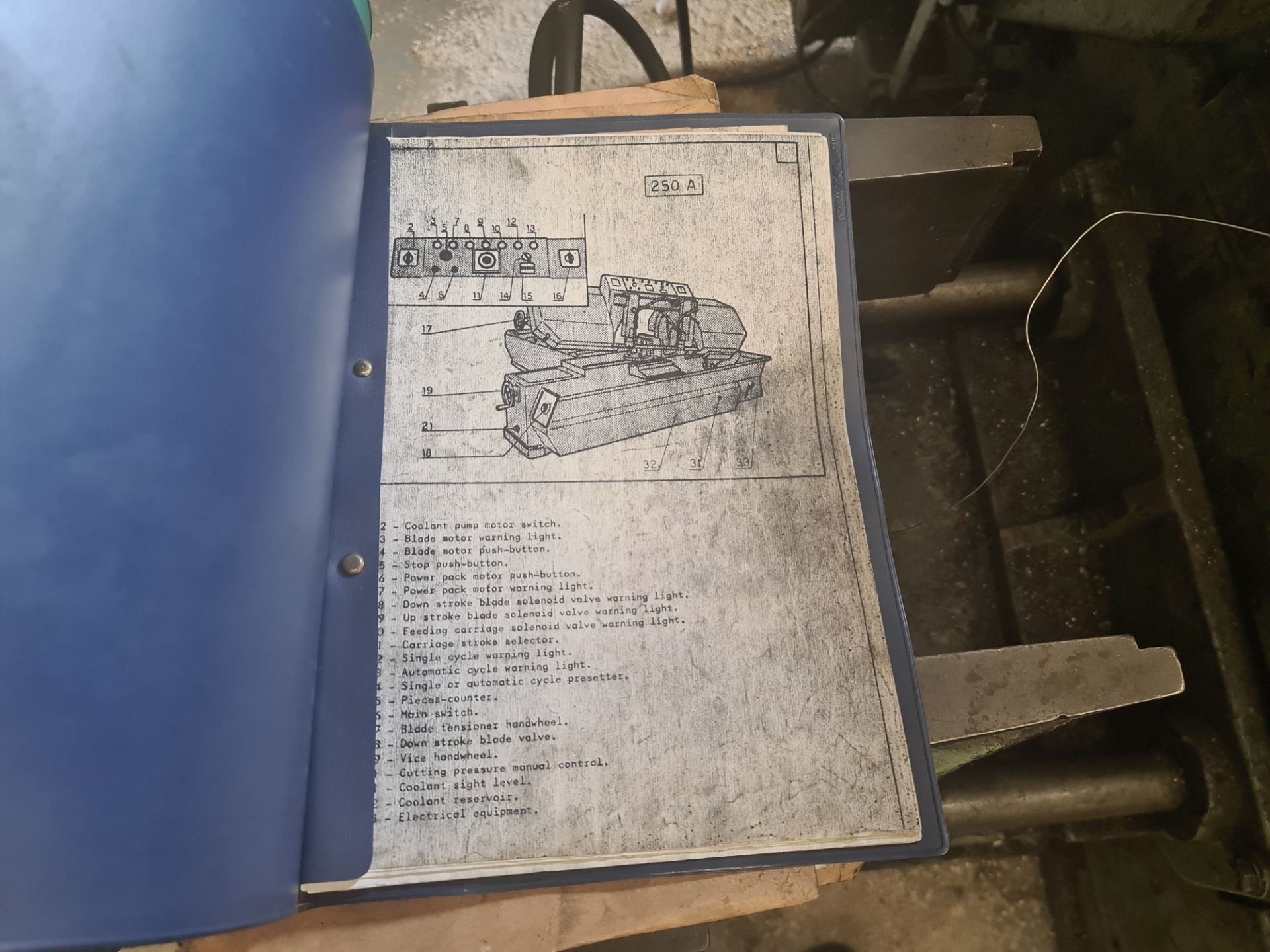 Fendo model 250A automatic horizontal band saw including feeder affixed to the rear of same - Image 22 of 29