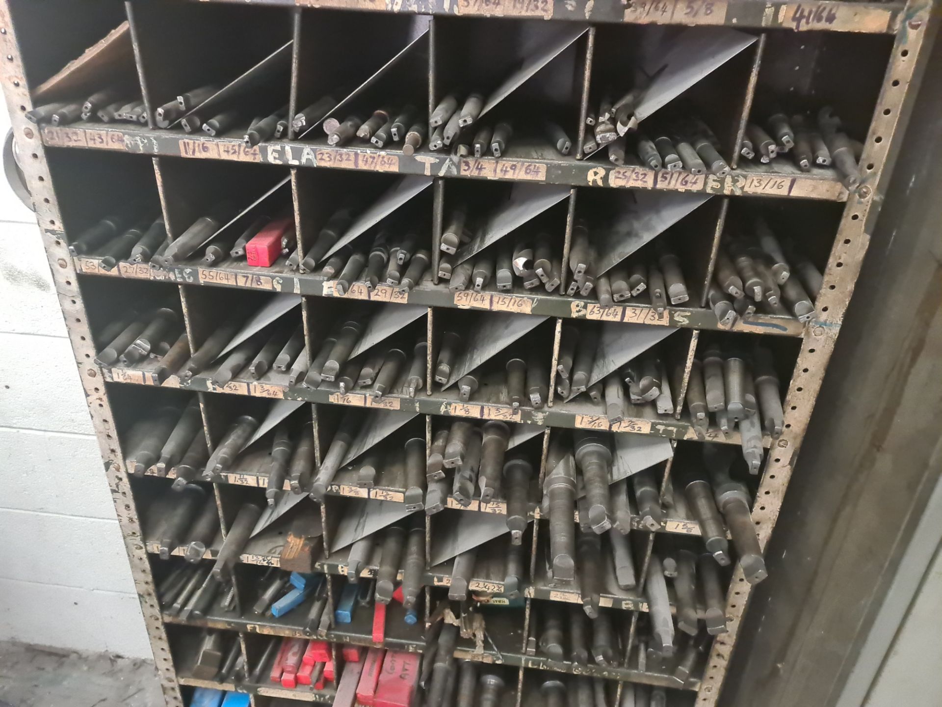 Rack of tooling. This lot comprises the rack plus the total contents of tooling located within & on - Image 3 of 11