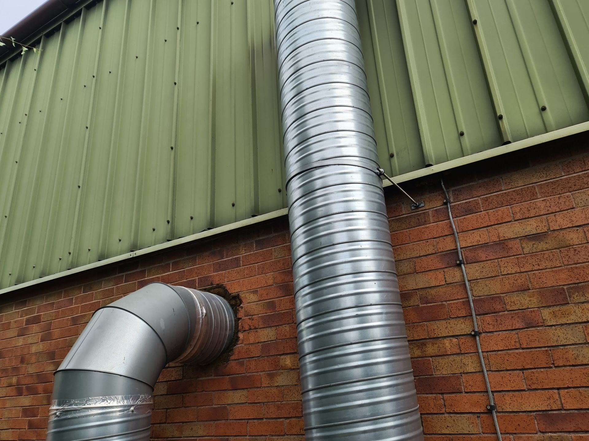 Extraction system comprising externally mounted motor & ducting, internally mounted ducting, 2 off w - Image 14 of 18