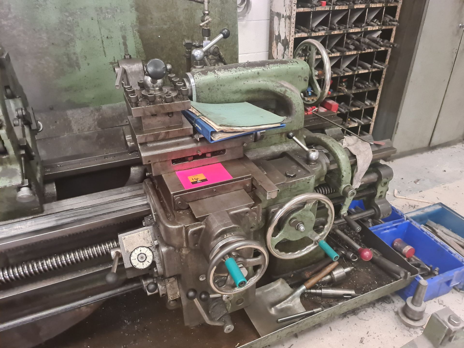 DSG type 21 gap lathe fitted with Sino DRO. Machine number 32379 6-58. This lot includes large qua - Image 4 of 39
