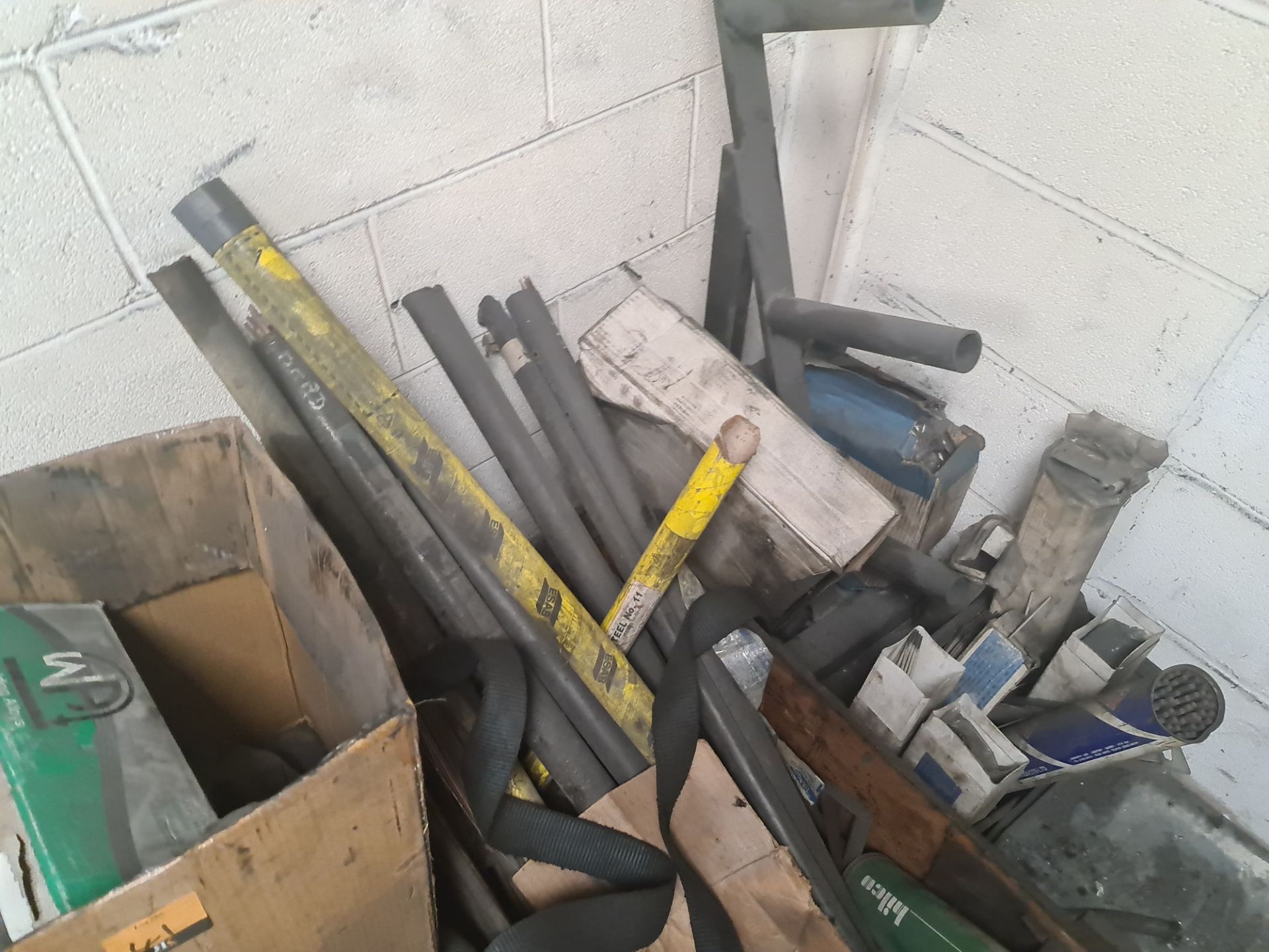 The contents of a corner of the room comprising large quantity of welding consumables as pictured - Image 4 of 12