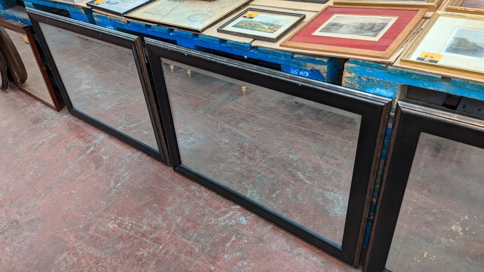 4 off framed rectangular mirrors - Image 7 of 8