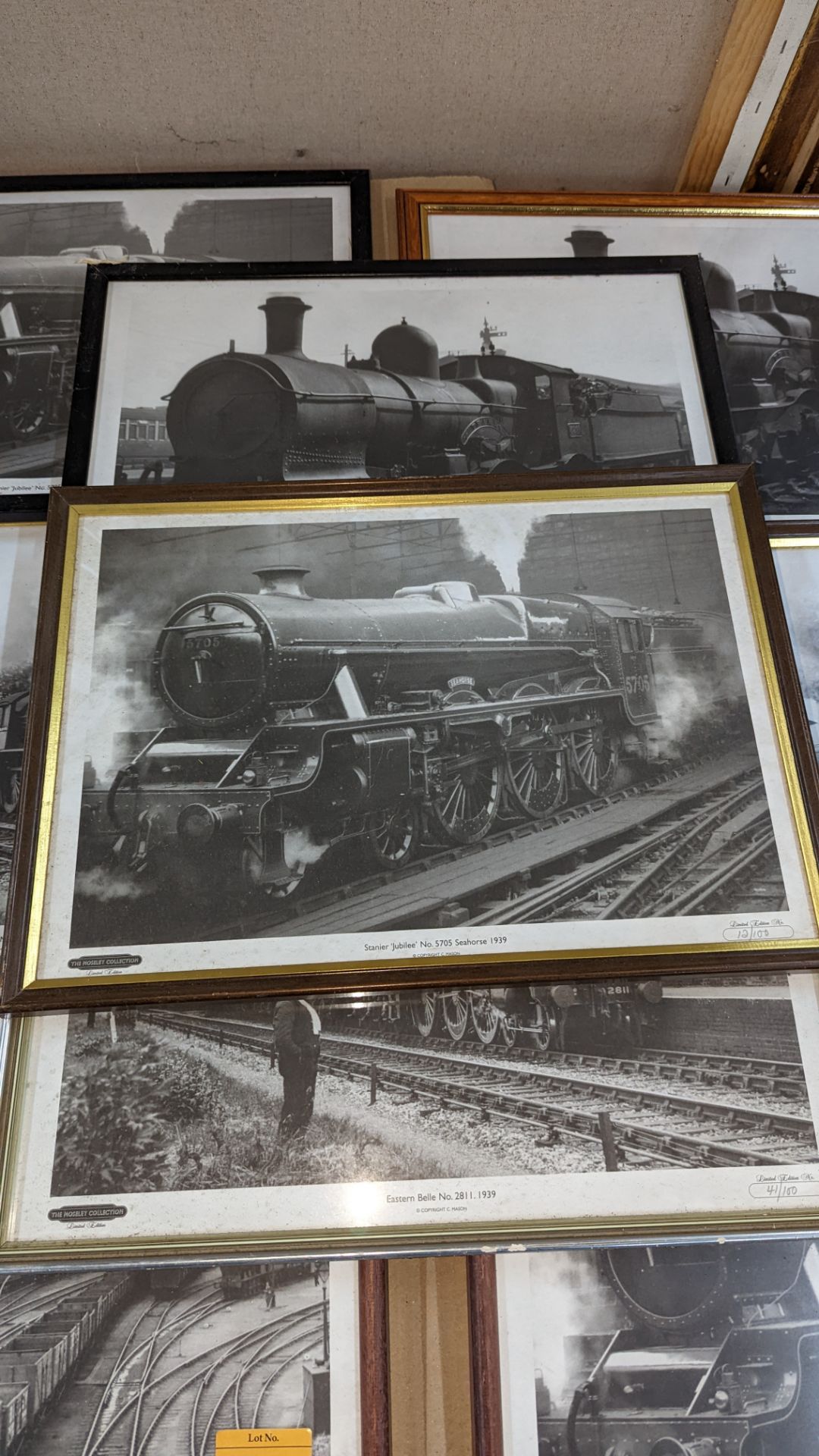 9 assorted framed railway photos - Image 4 of 5