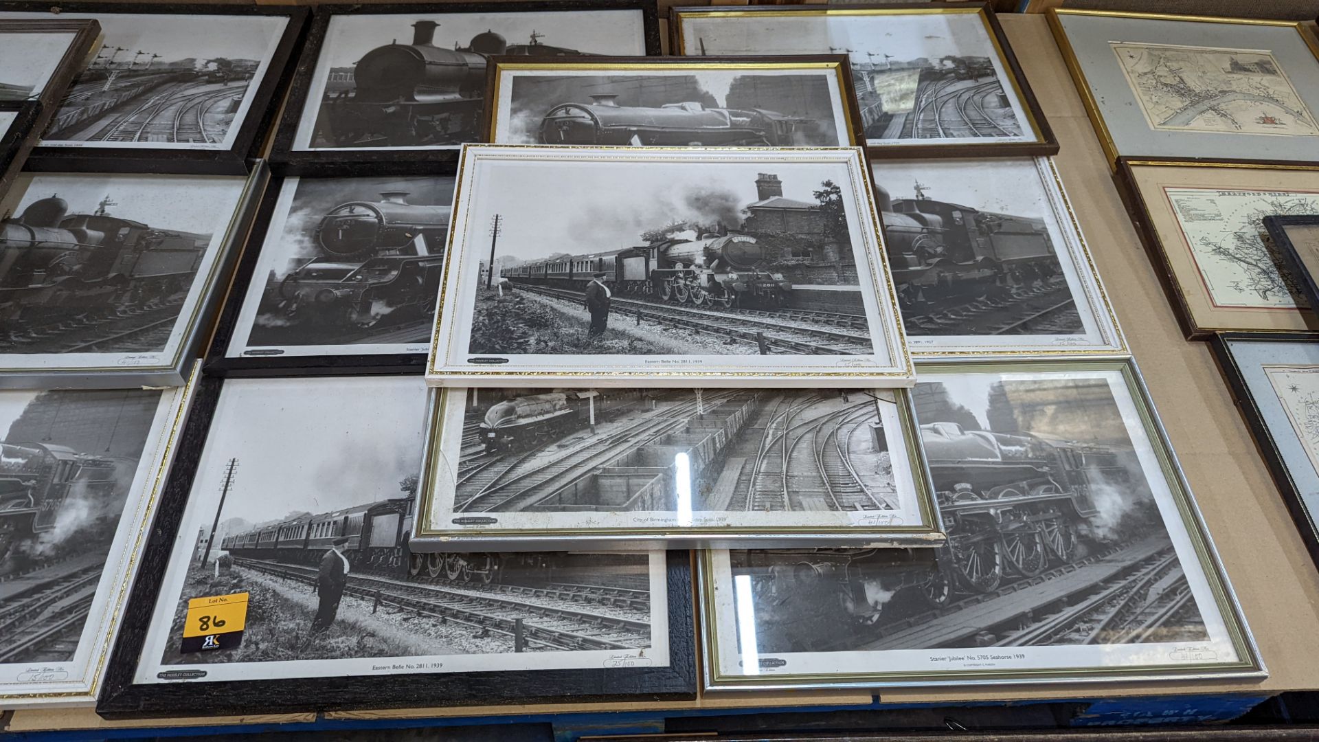 9 assorted framed railway photos - Image 2 of 5