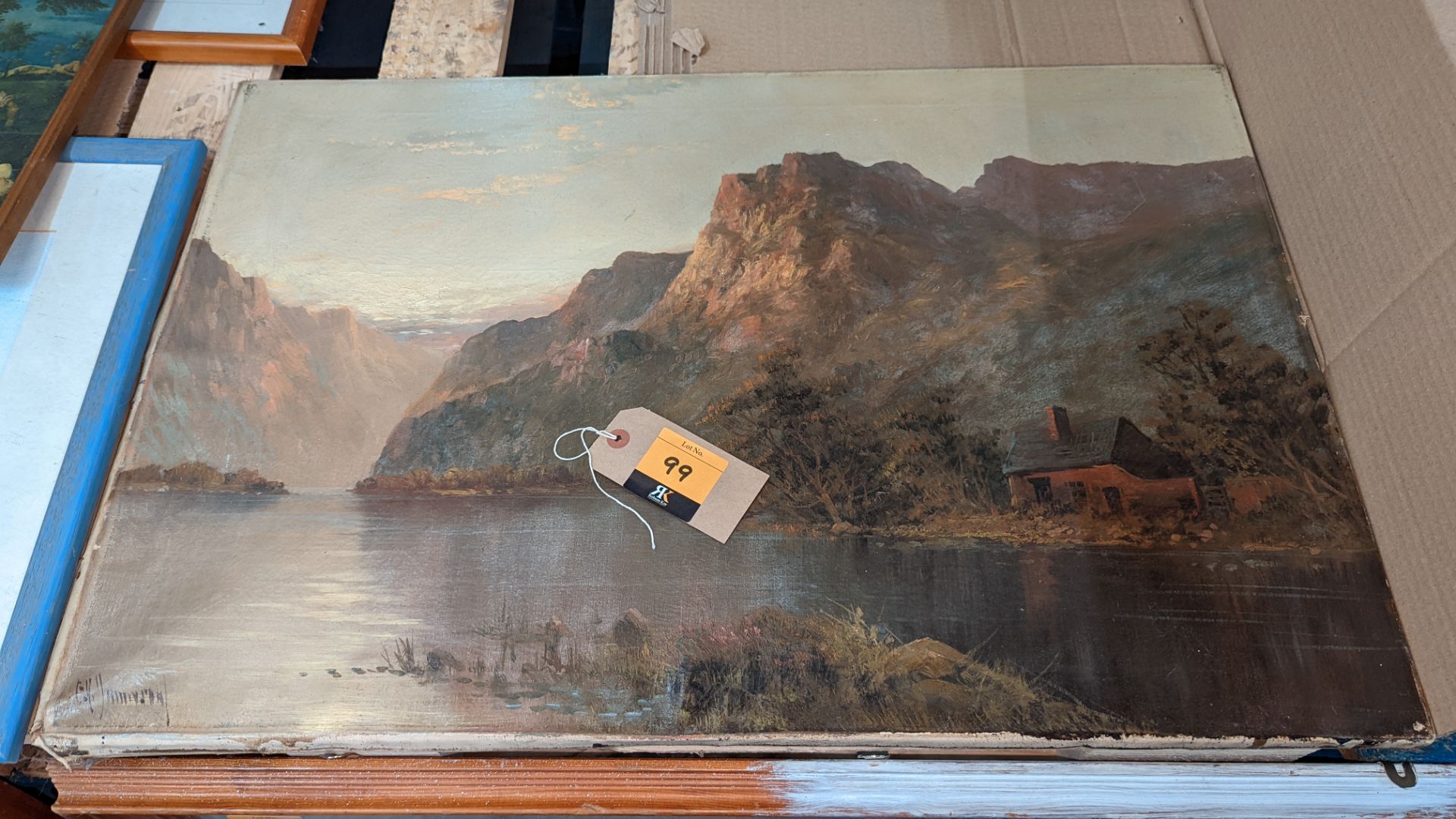 19th century oil on canvas, thought to be by F Y Jamieson - Image 2 of 5