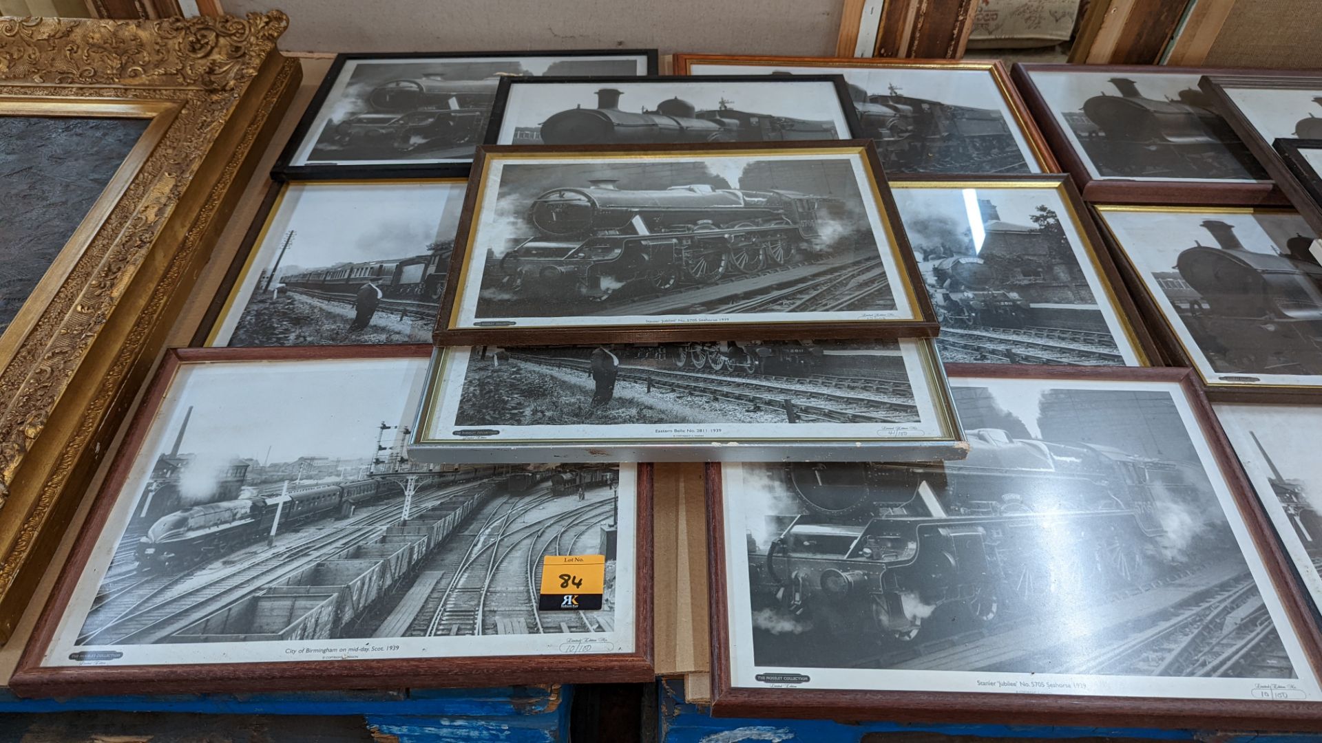 9 assorted framed railway photos - Image 2 of 5