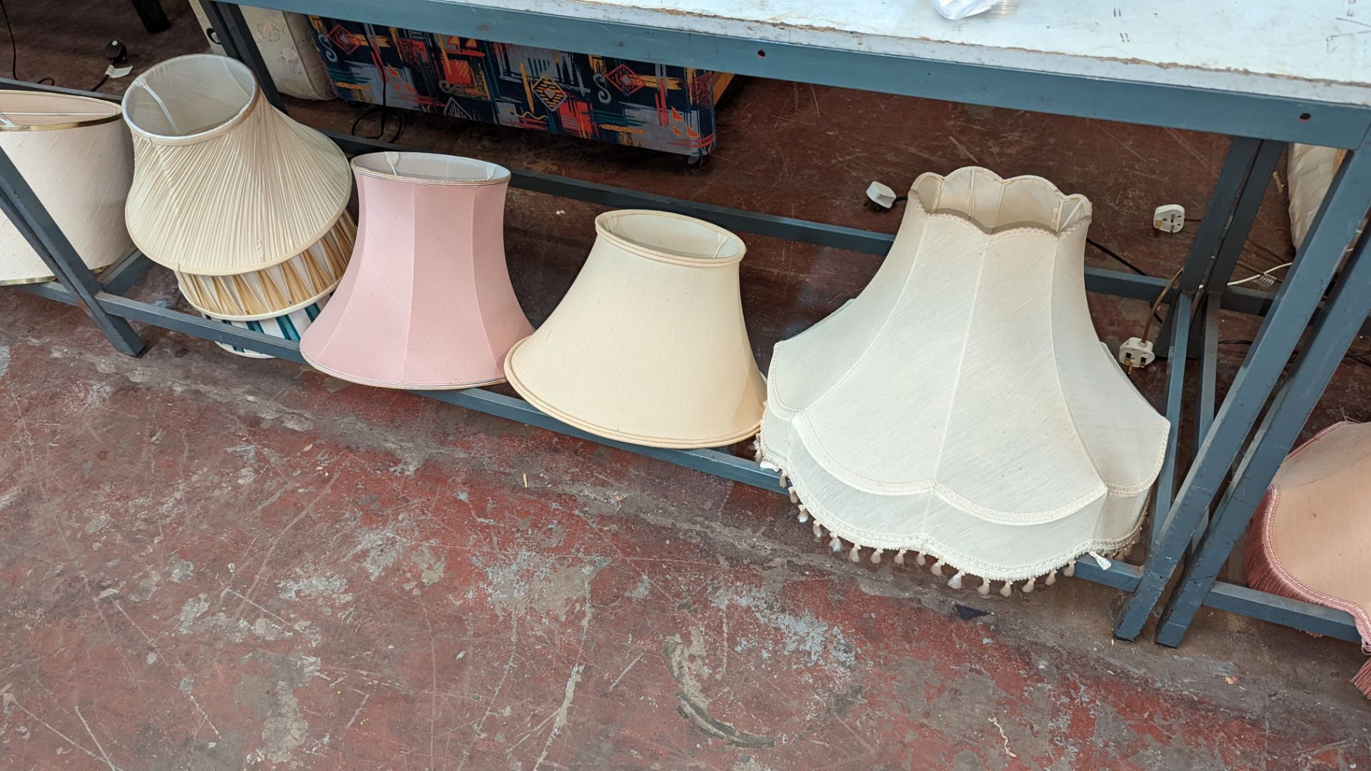 Large quantity of lampshades comprising approximately 11 items in total - Image 5 of 7