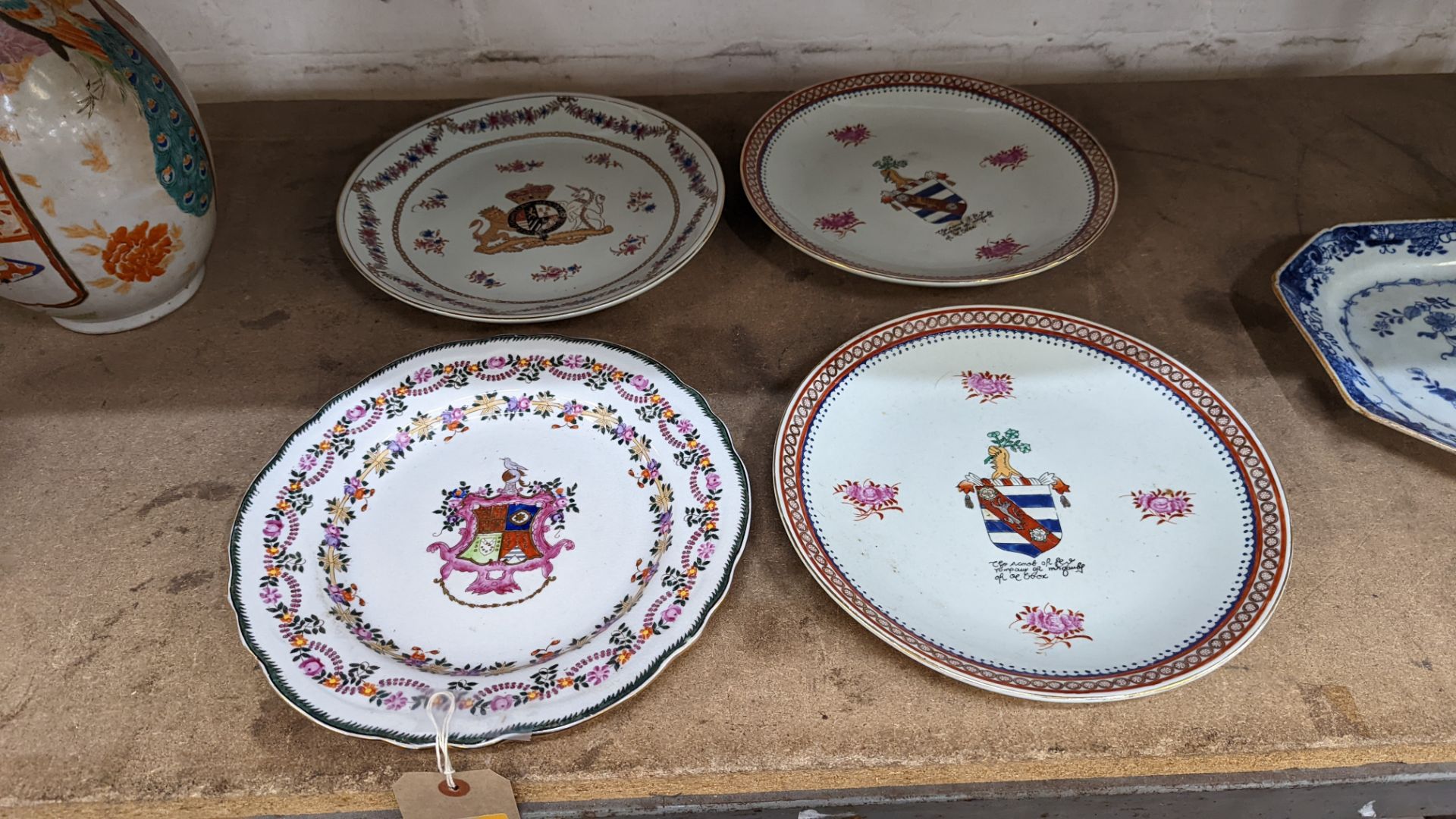 4 off modern Chinese plates, export style - Image 12 of 12